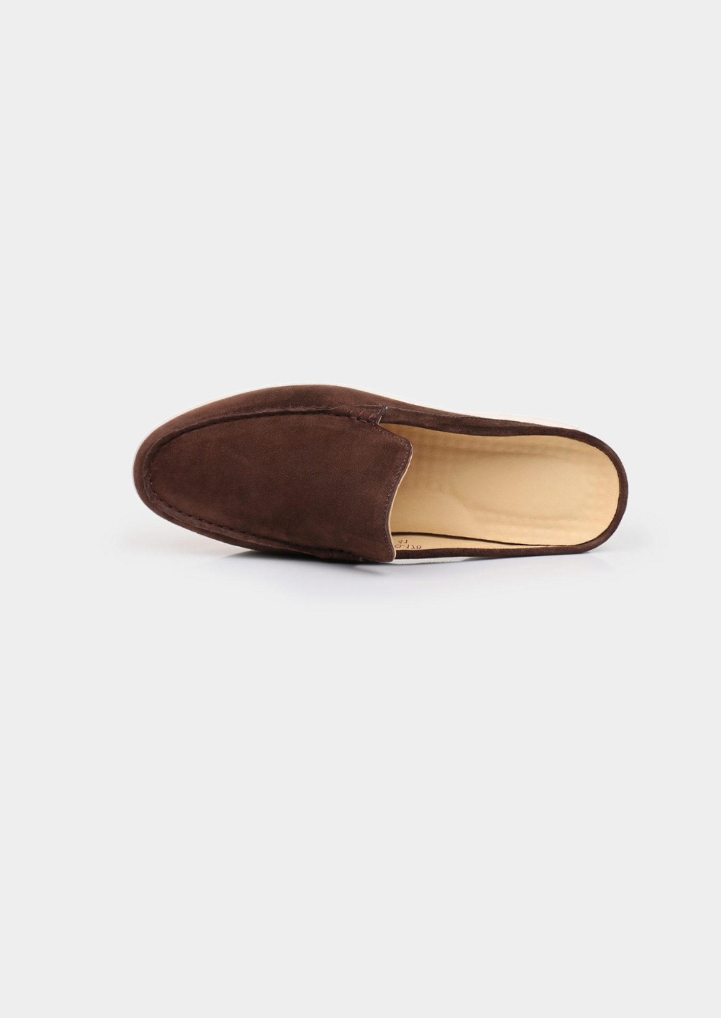 Men’s Backless Loafers with Contrast Sole