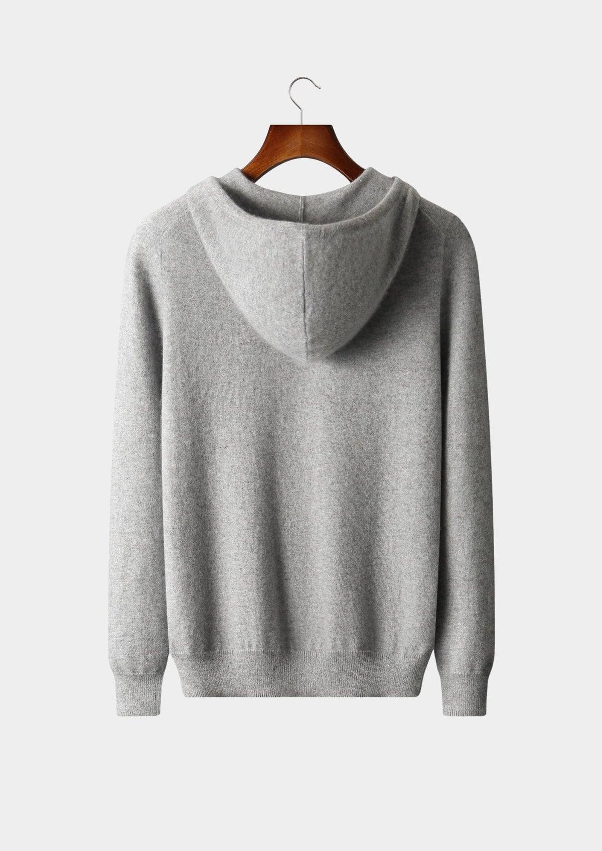 Men's Cashmere Half-Zip Hooded Pullover Sweater