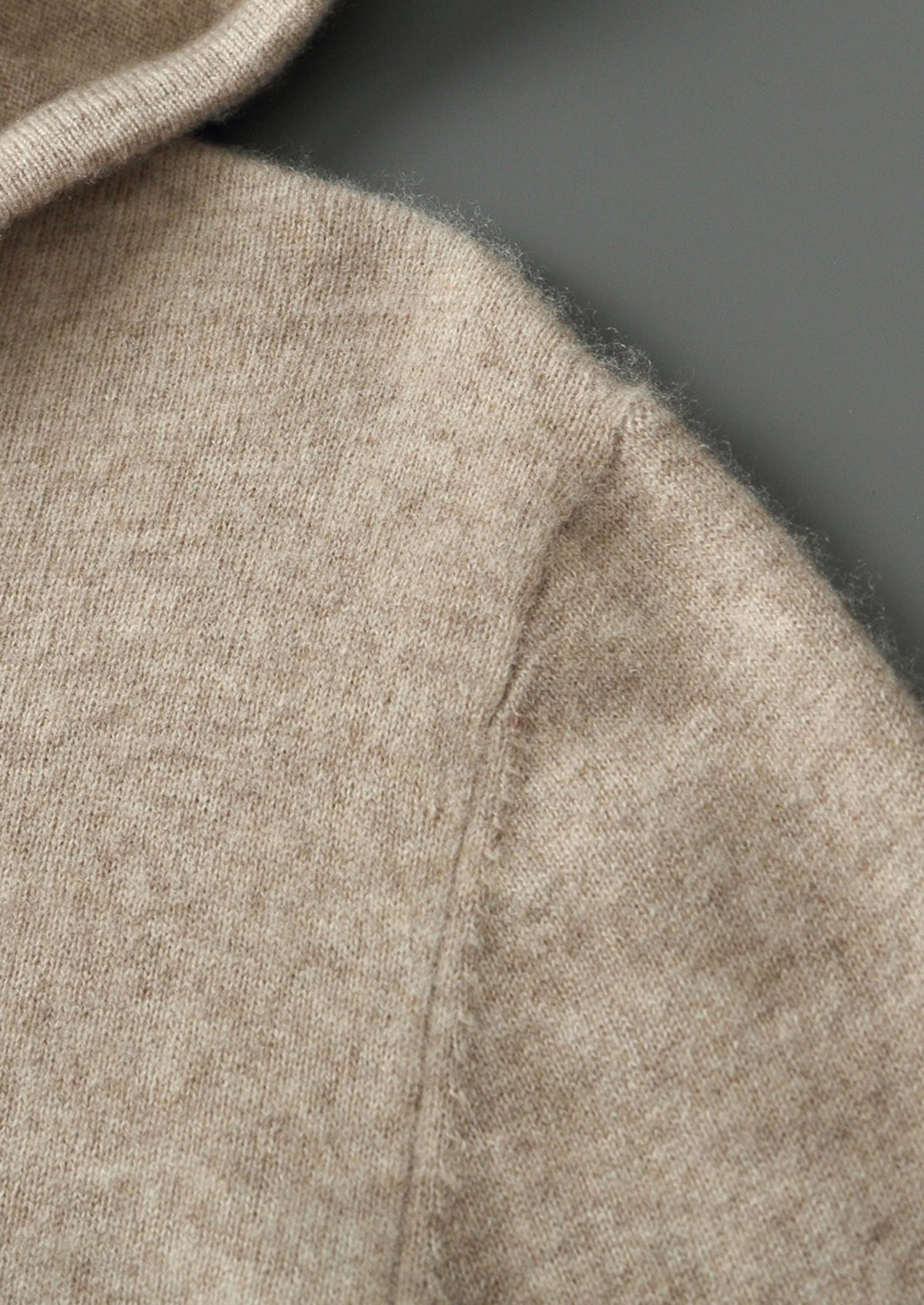 Men's Cashmere Half-Zip Hooded Pullover Sweater