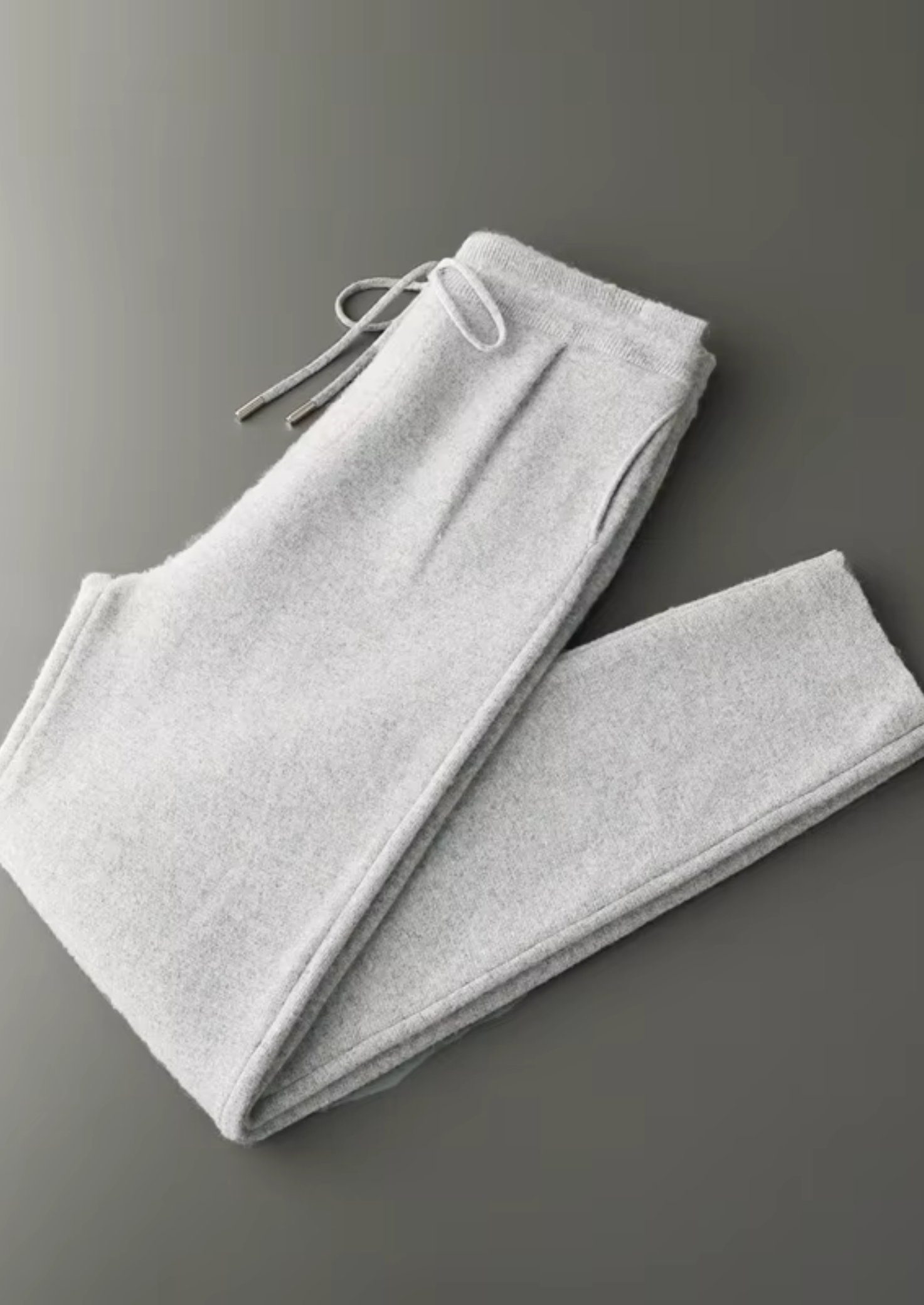 Men’s Cashmere Hooded Tracksuit Set with Full-Zip Closure