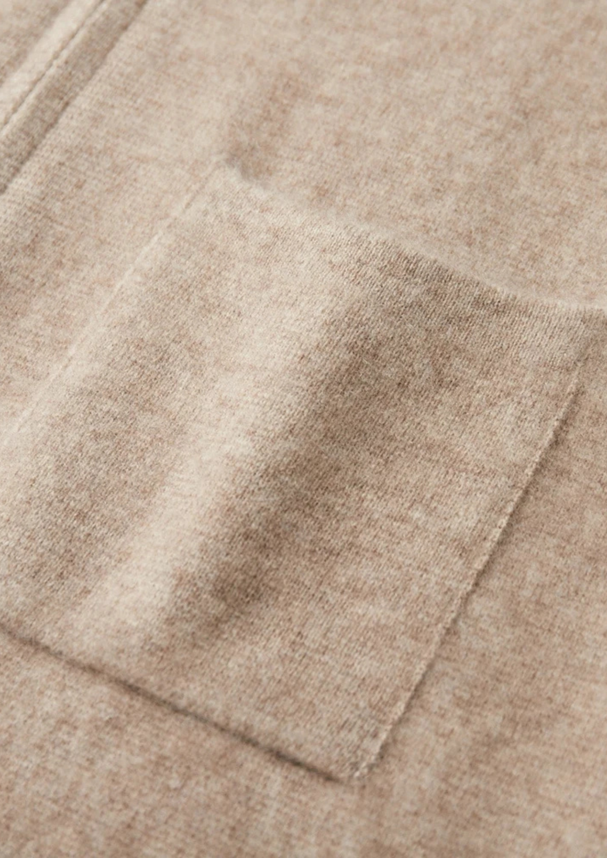 Men’s Cashmere Full-Zip Cardigan with Collar and Patch Pockets