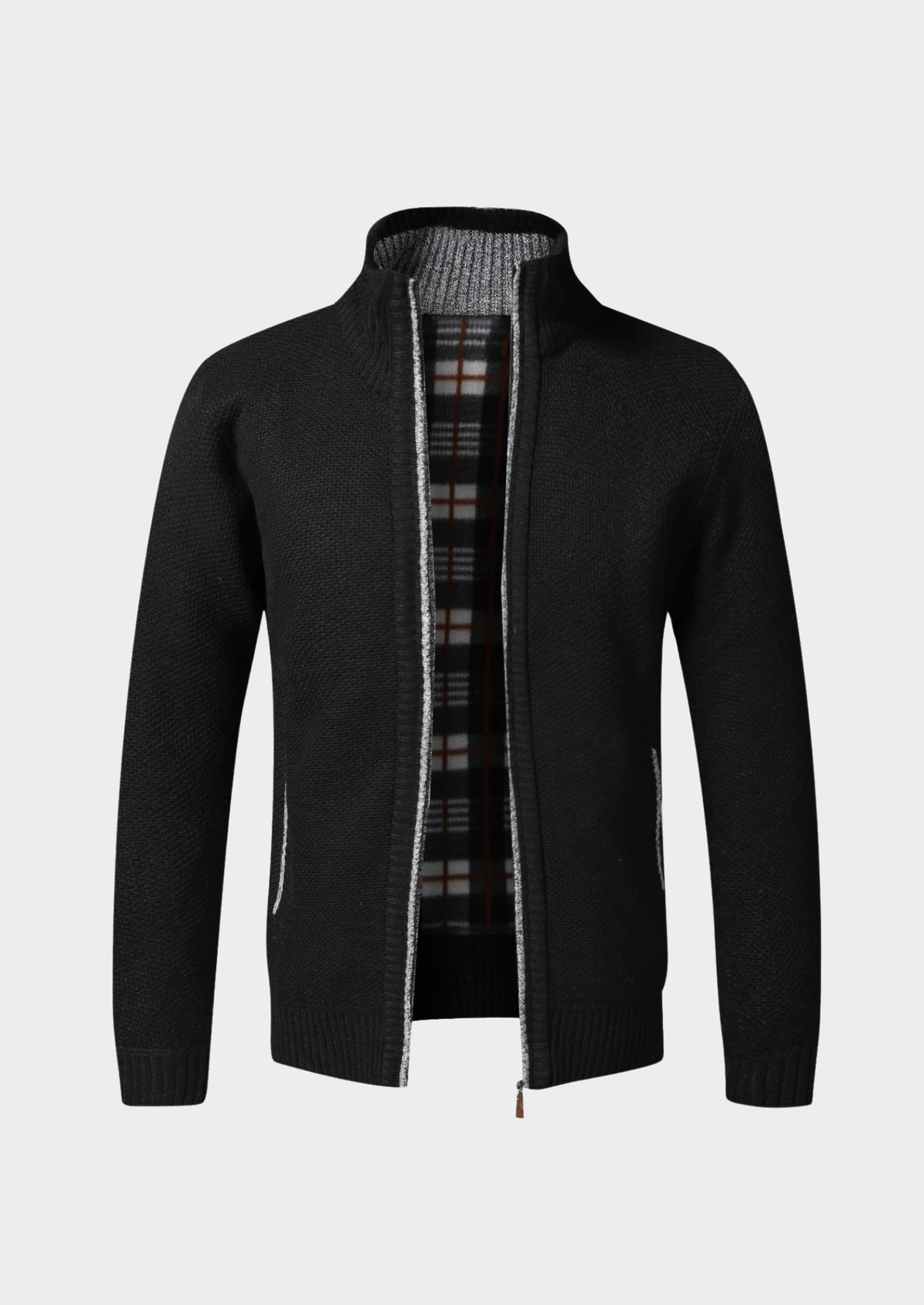 Men's Full-Zip Fleece Knit Cardigan