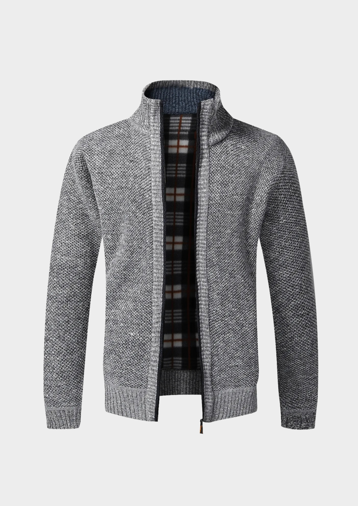 Men's Full-Zip Fleece Knit Cardigan