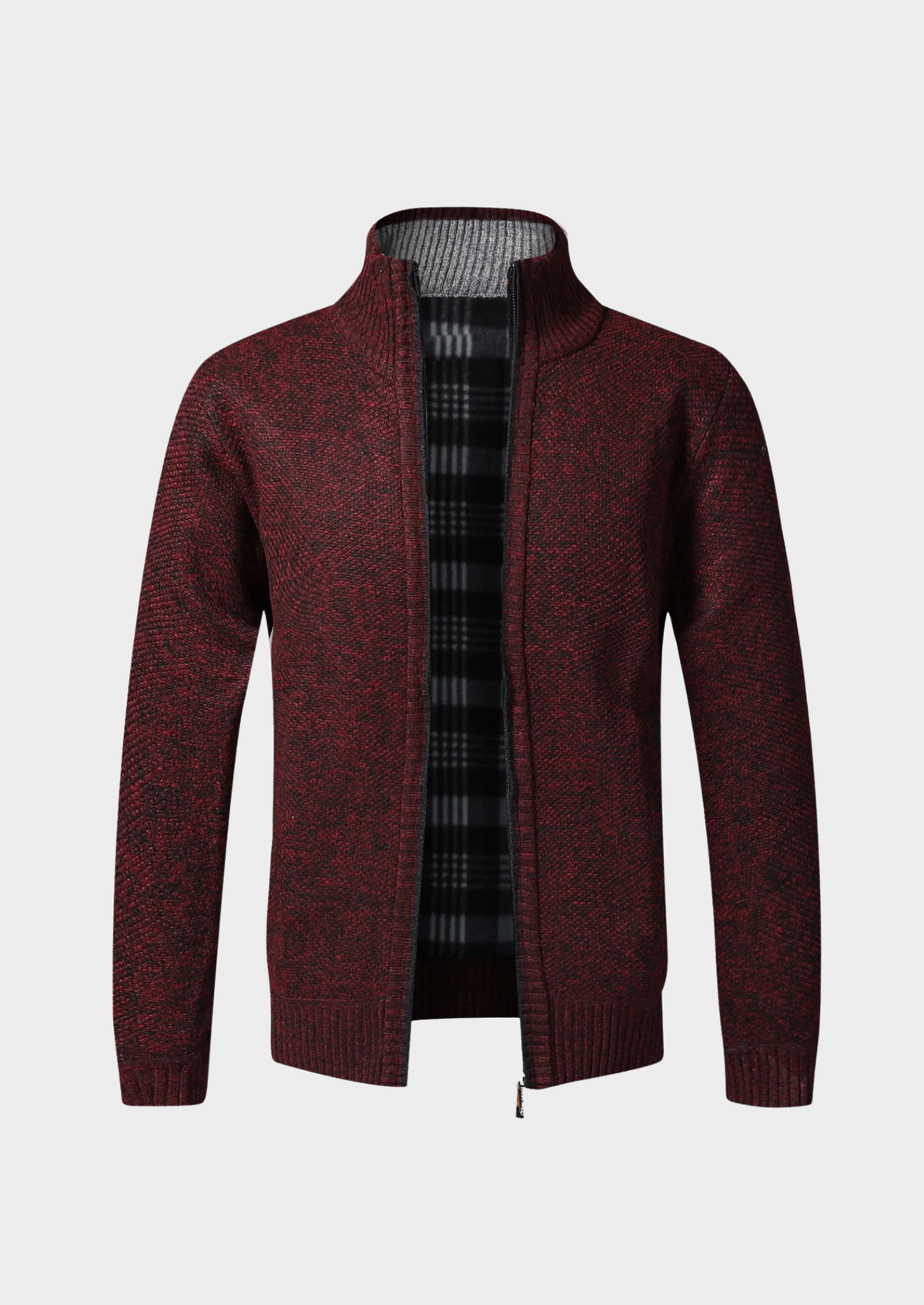 Men's Full-Zip Fleece Knit Cardigan
