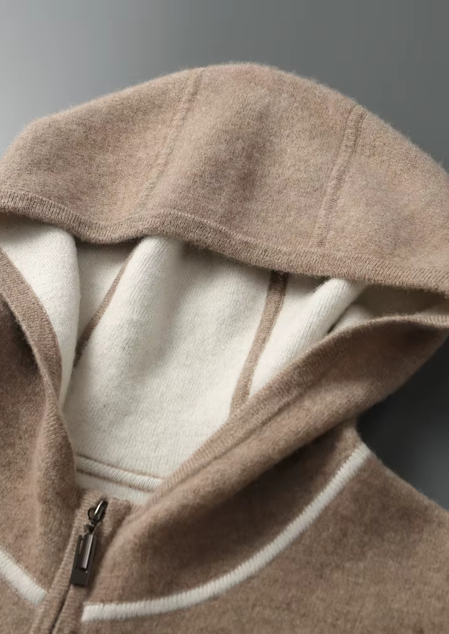 Men’s Full-Zip Hoodie Set with Contrast Trim