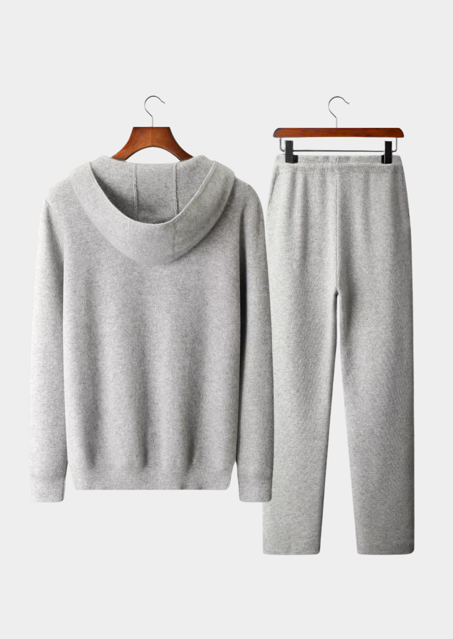 Men’s Full-Zip Hoodie Set with Drawstring Pants