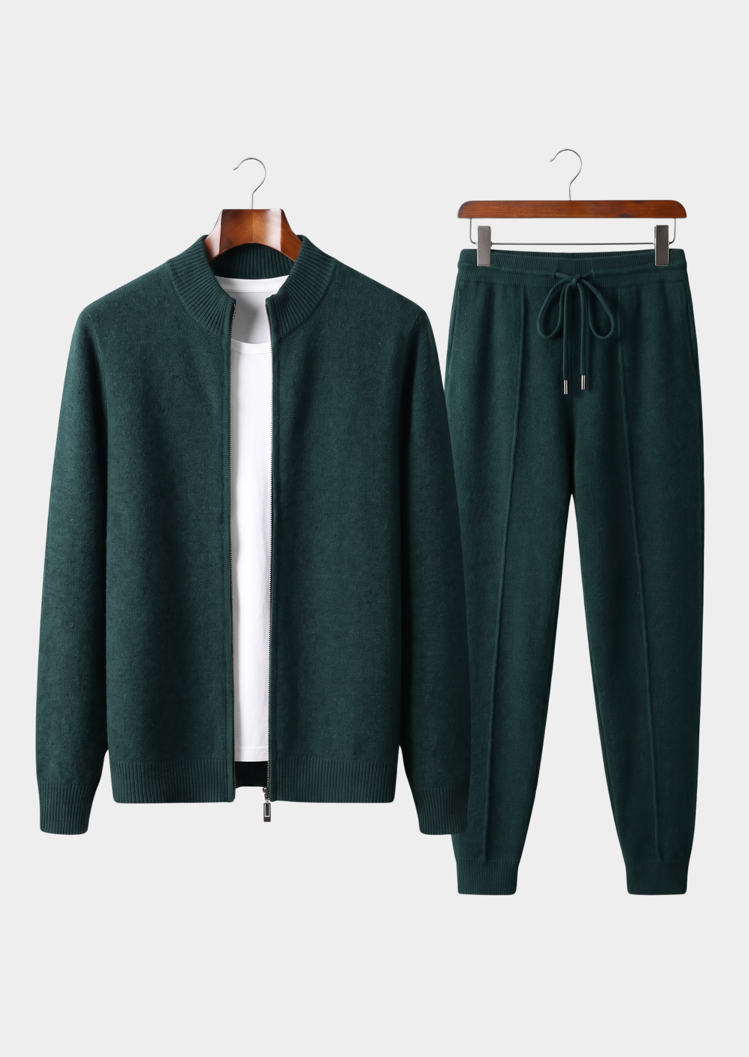 Men’s Full-Zip Two-Piece Set with Drawstring Pants