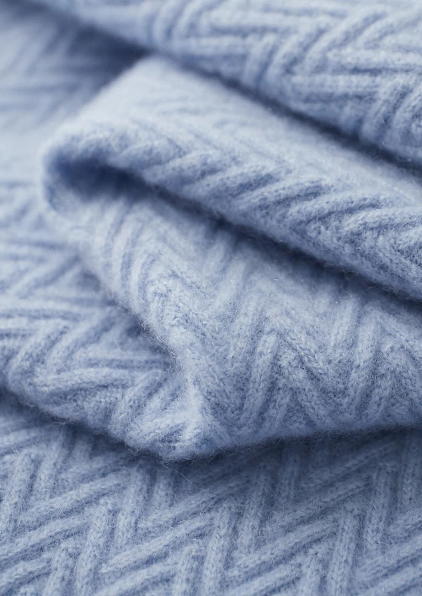 Men’s Cashmere Herringbone Knit Shawl Collar Sweater with Buttons