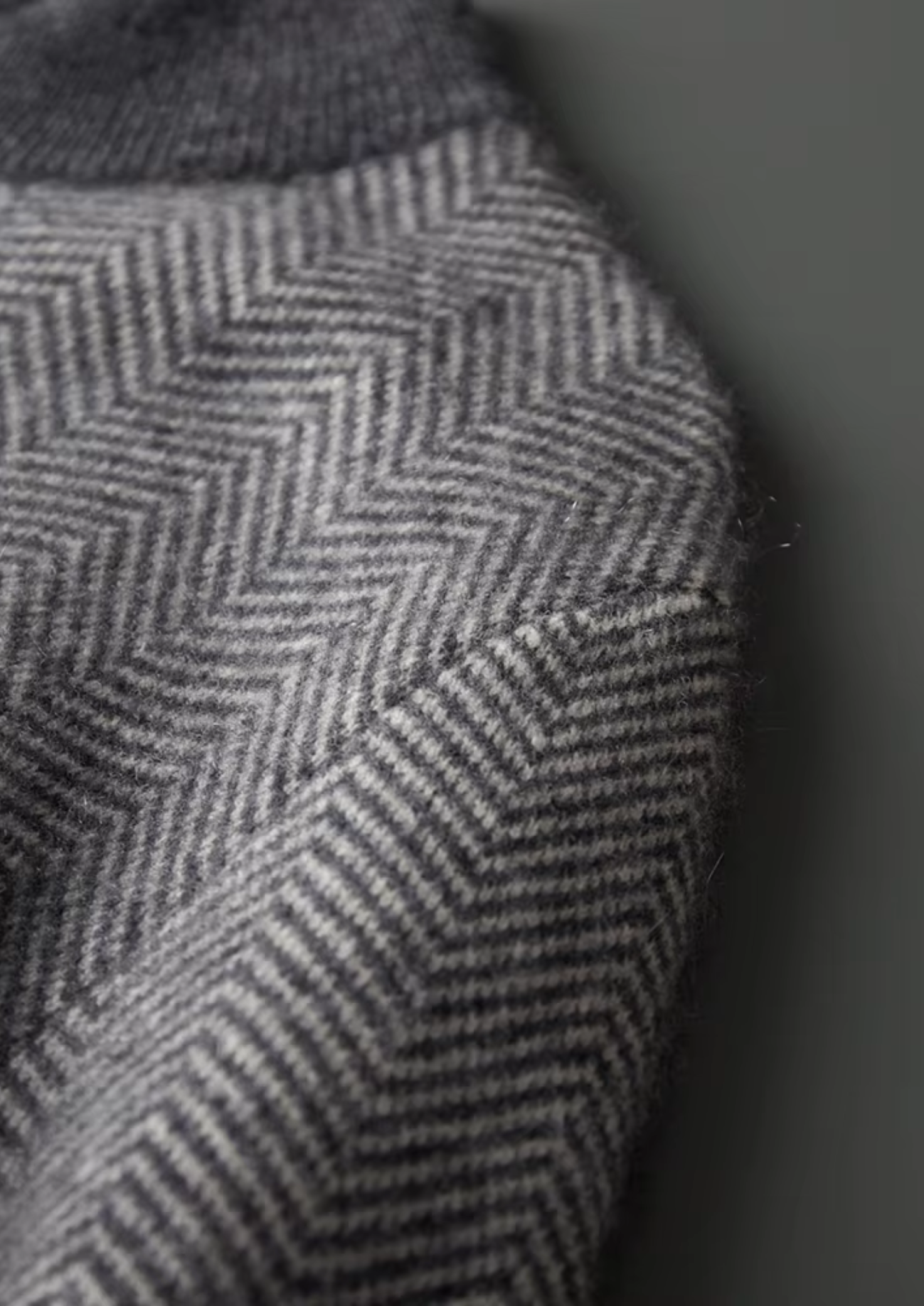Men’s Herringbone Zip Cardigan Set with Drawstring Pants