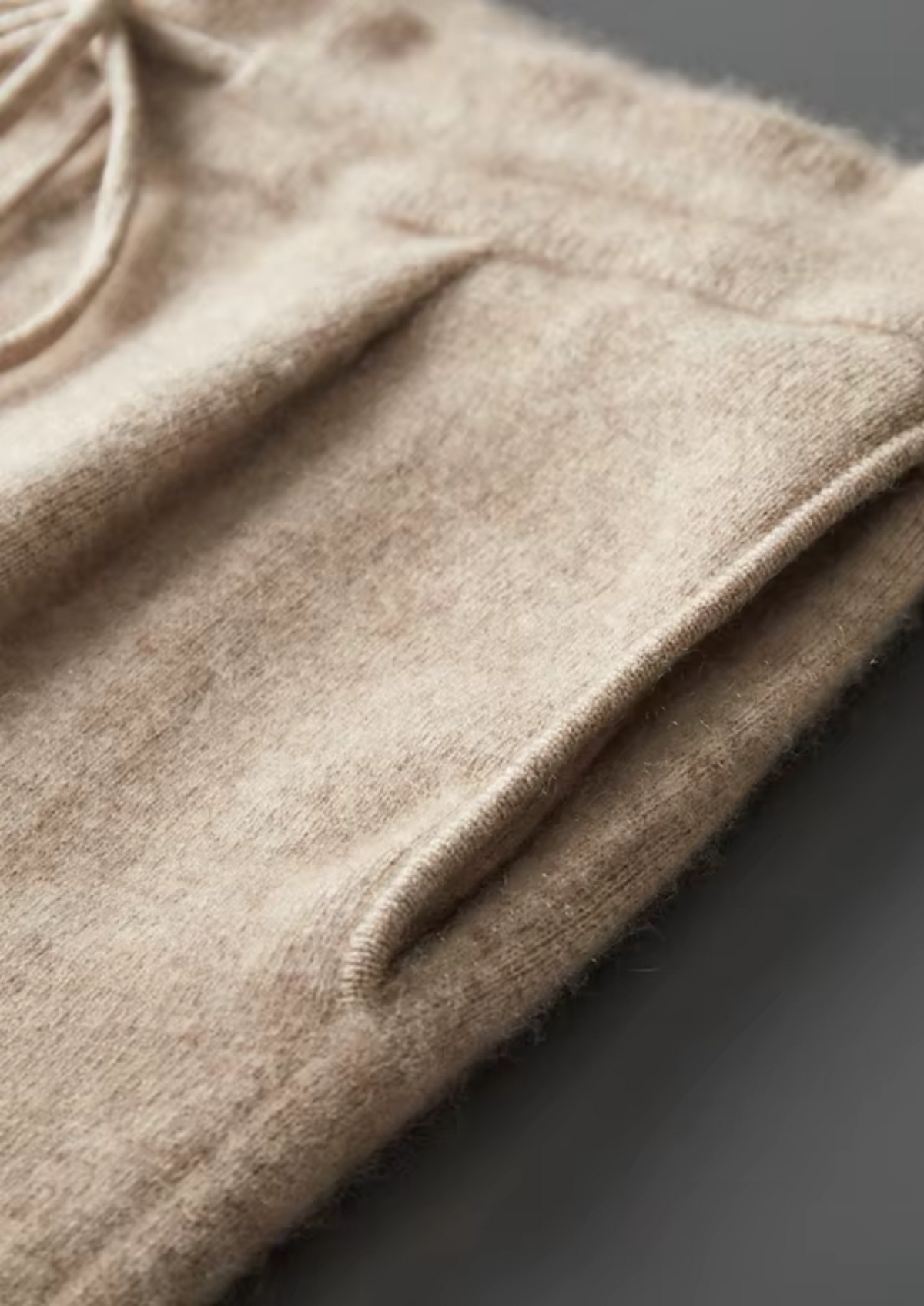 Men’s Wool Hooded Lounge Set with Drawstring Pants