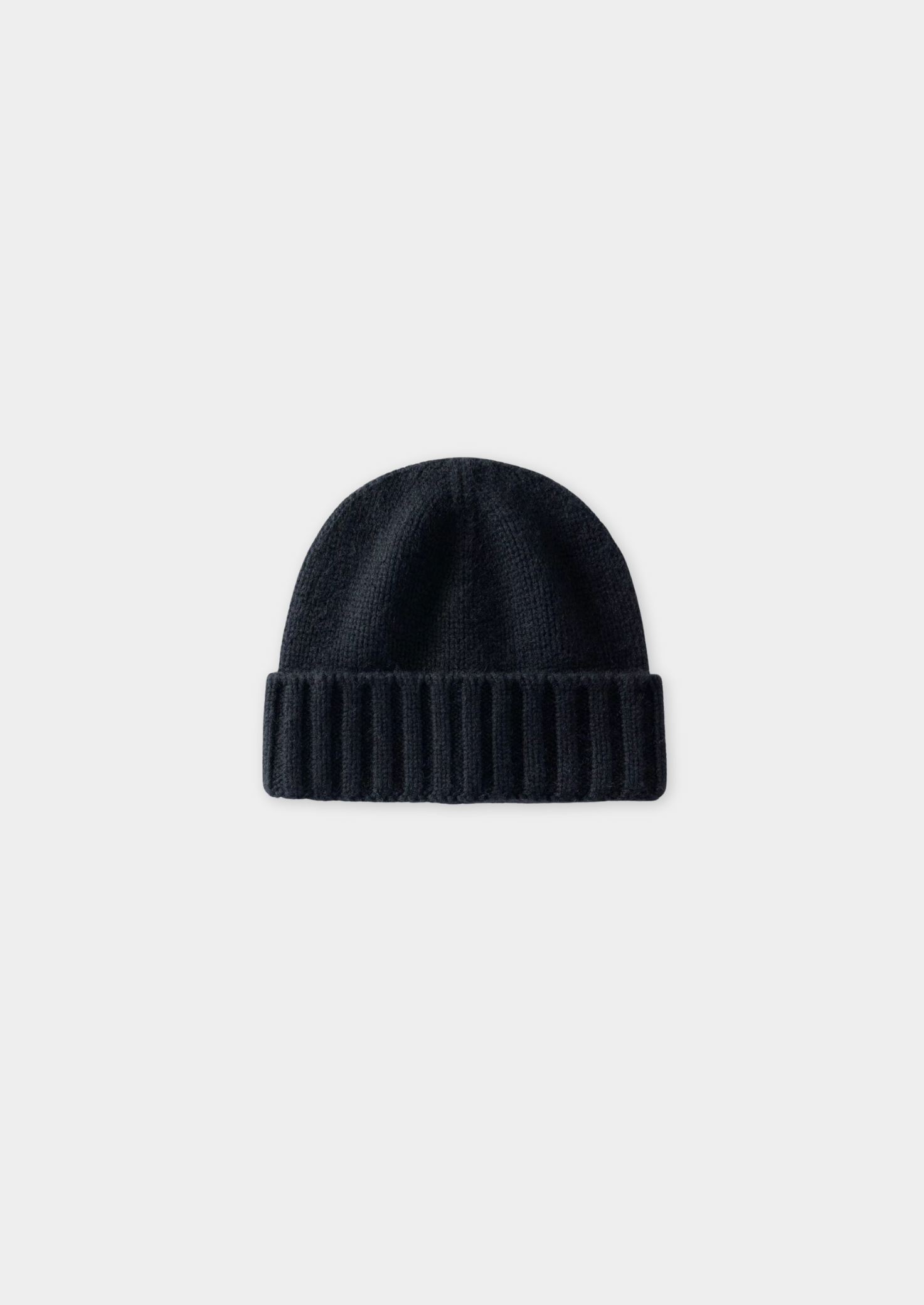 Men’s Knit Beanie with Ribbed Folded Cuff