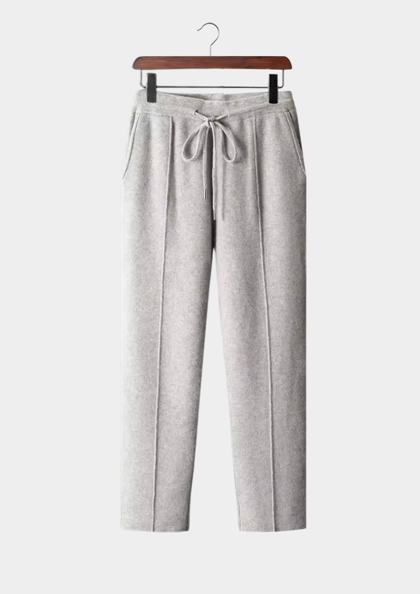 Men’s Knit Trousers with Drawstring Waist
