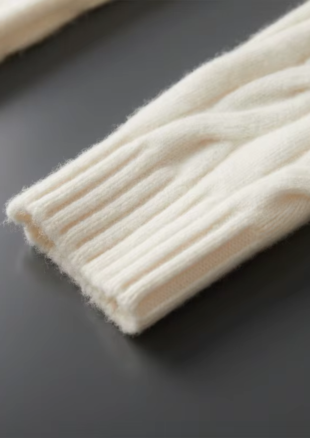 Men's Merino Wool Cable Knit Dual-Zip Cardigan