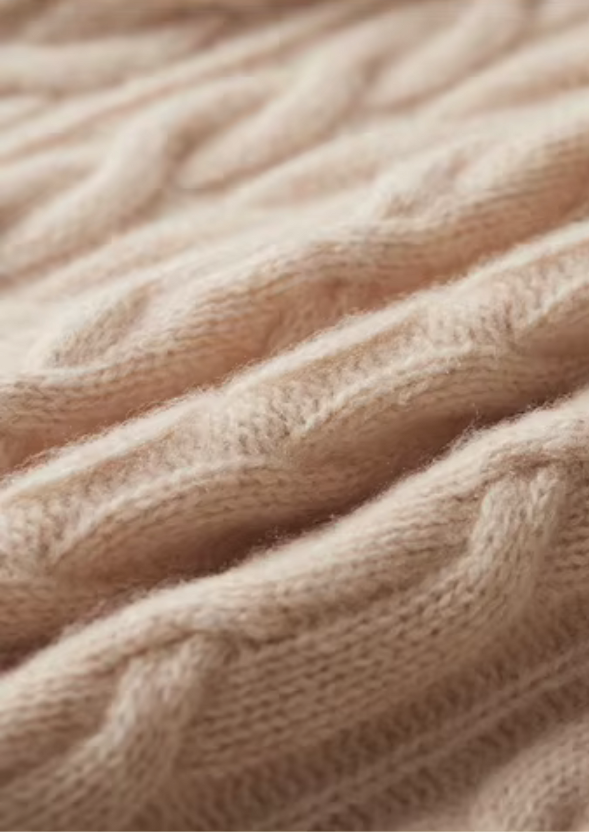 Men's Merino Wool Cable Stitch Crewneck Sweater