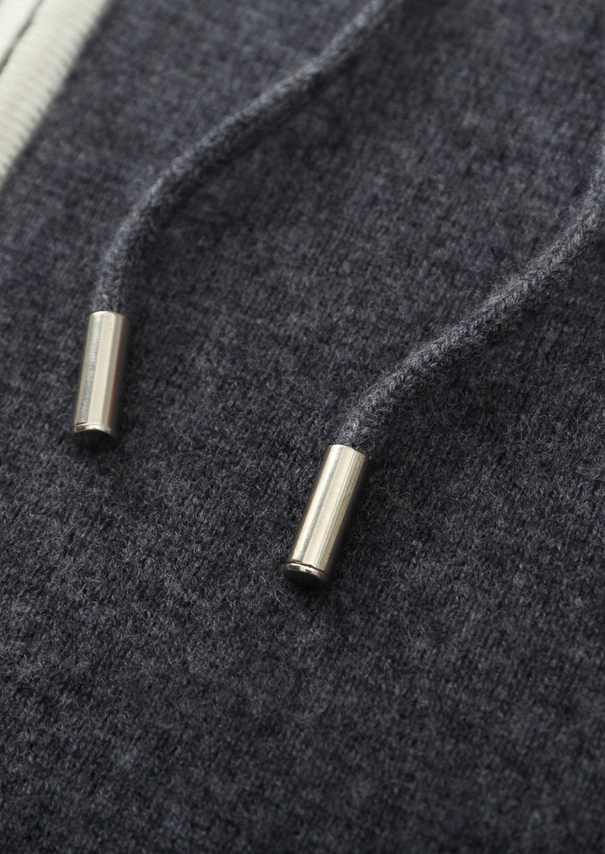 Men's Merino Wool Color-Block Zip-Up Hoodie