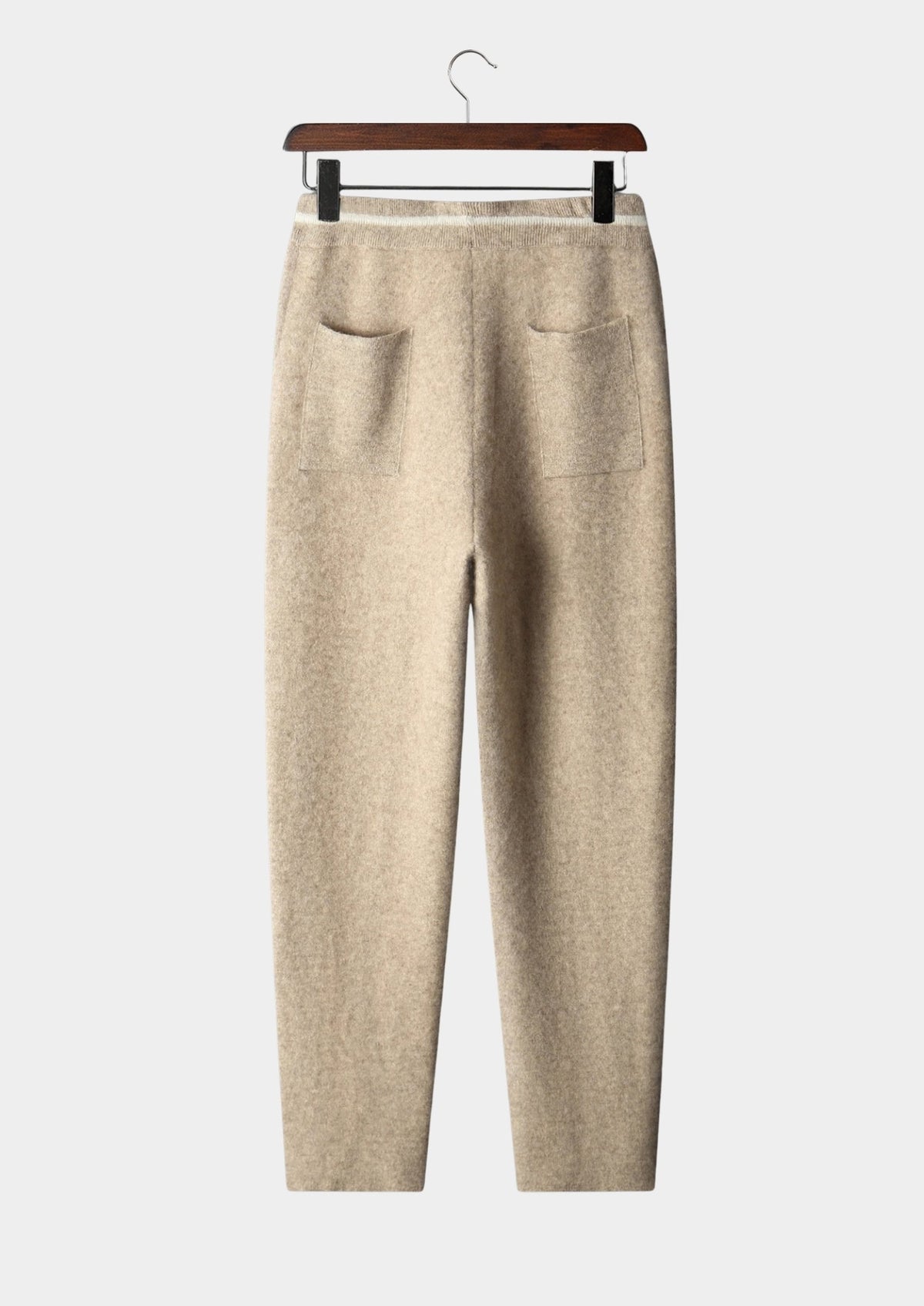 Men's Merino Wool Contrast-Panel Knit Pants