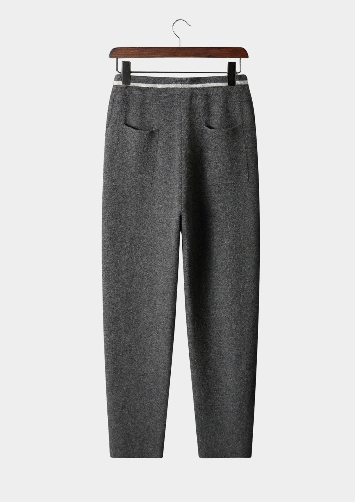 Men's Merino Wool Contrast-Panel Knit Pants