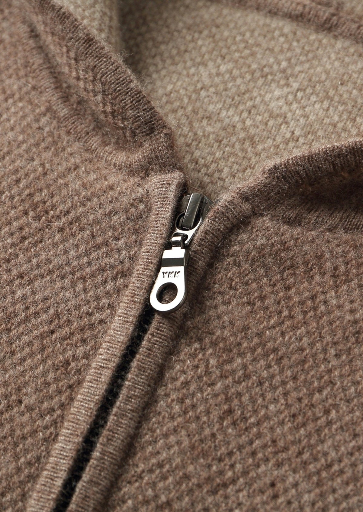 Men's Merino Wool Jacquard Full-Zip Hoodie