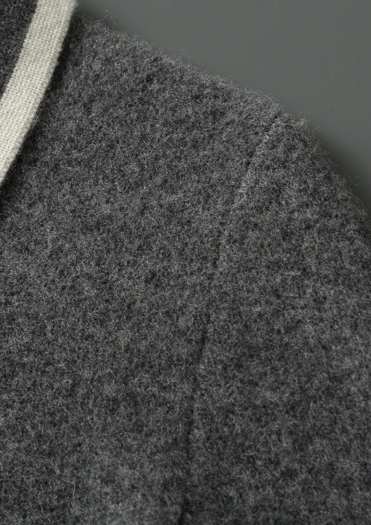 Men's Merino Wool Polo Collar Contrast-Zip Sweater