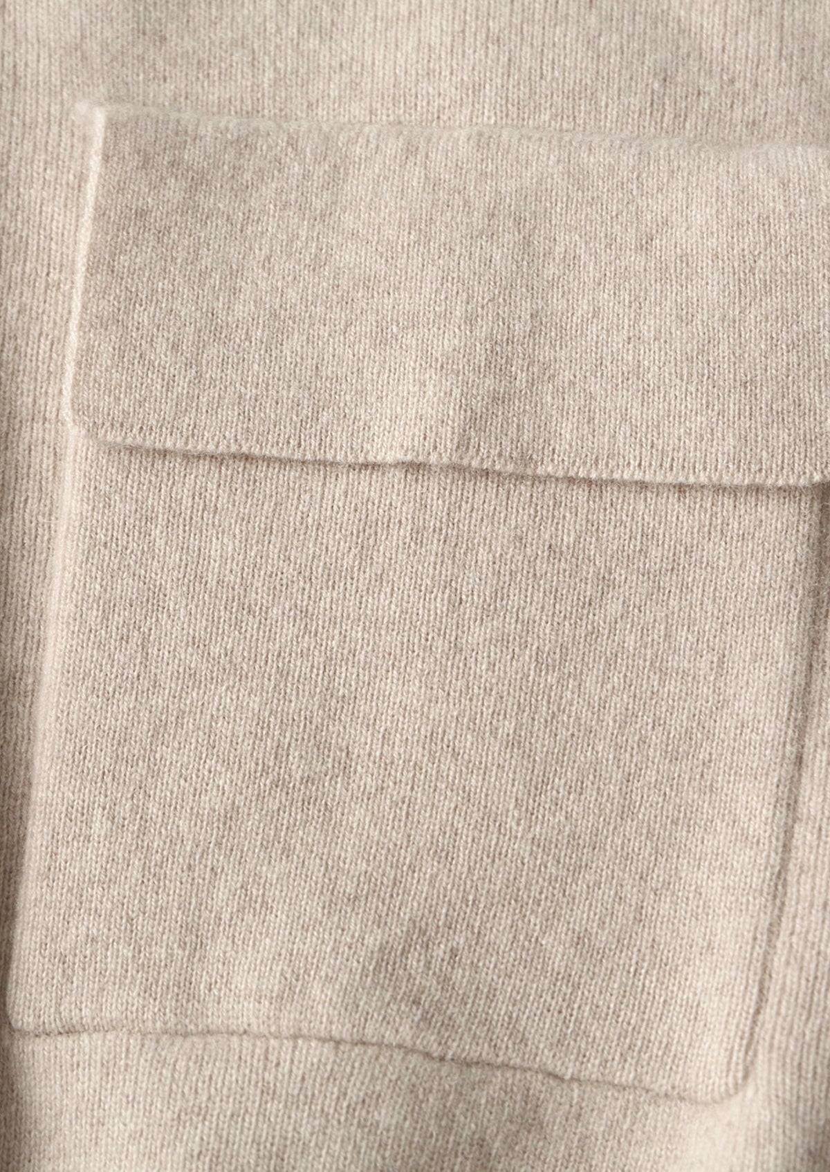 Men's Merino Wool Polo Collar Full-Zip Cardigan with Patch Pockets