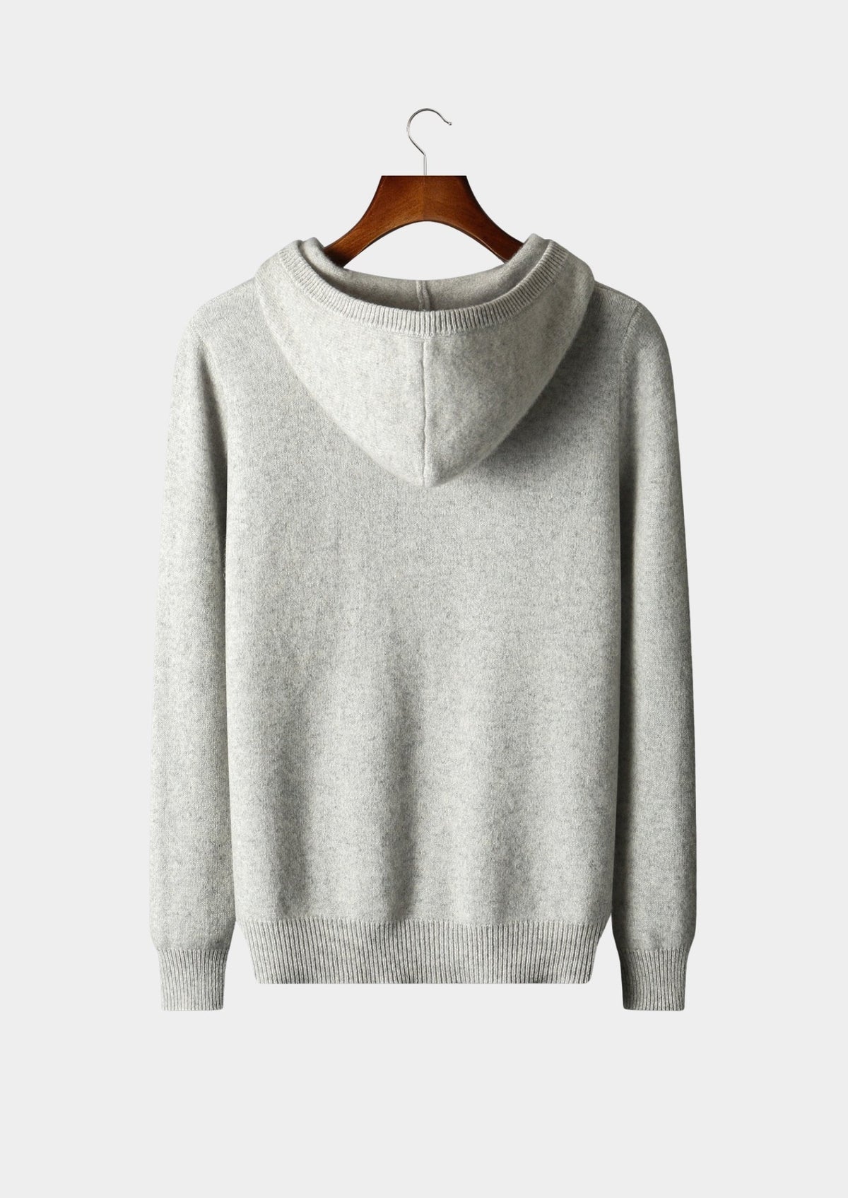 Men's Merino Wool Quarter-Zip Pullover Hoodie