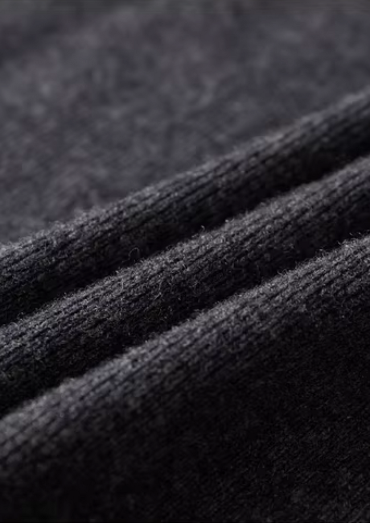 Men's Merino Wool Ribbed Polo Collar Button Cardigan