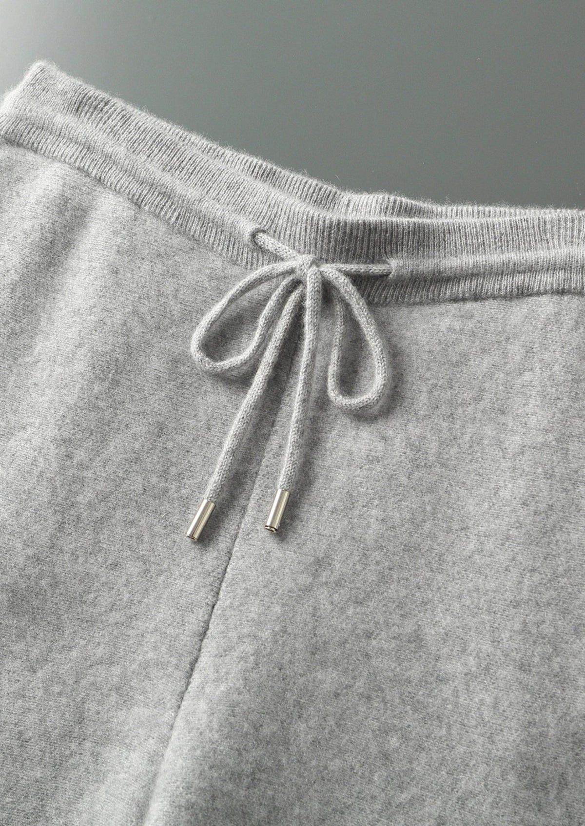 Men's Merino Wool Striped Knit Drawstring Trousers