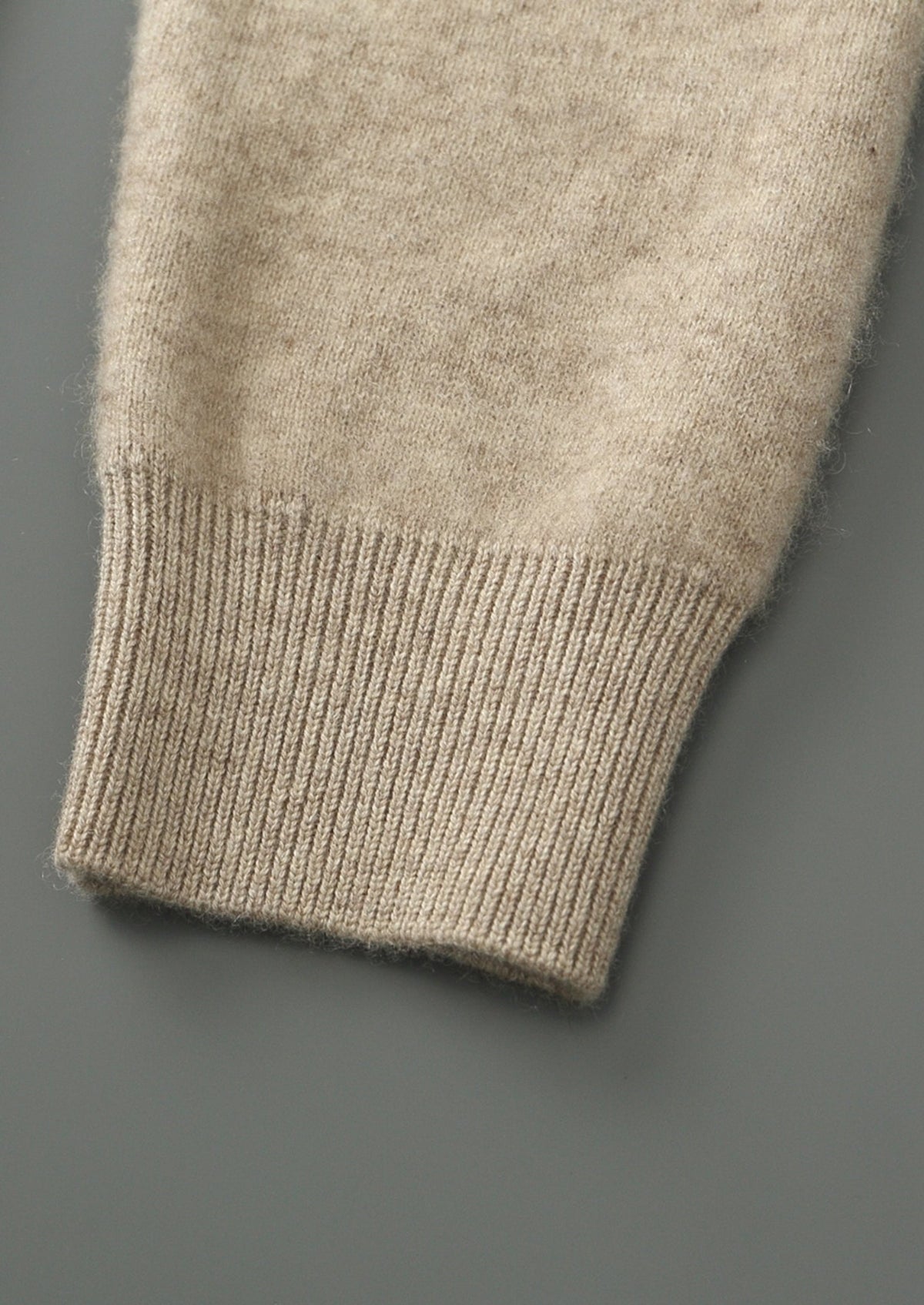 Men's Merino Wool Textured Zip-Up Cardigan