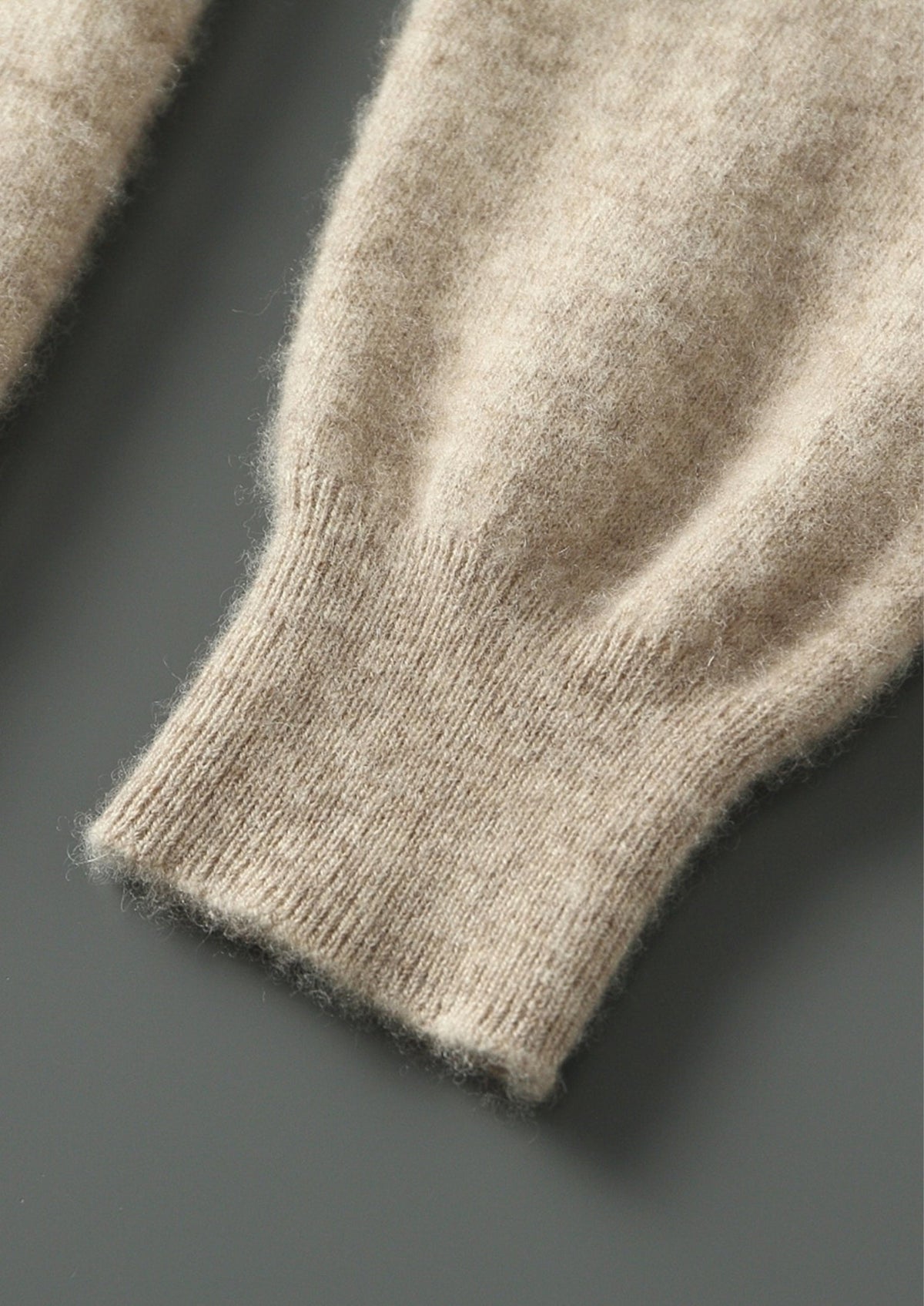 Men's Merino Wool Two-Tone Drawstring Pullover Hoodie