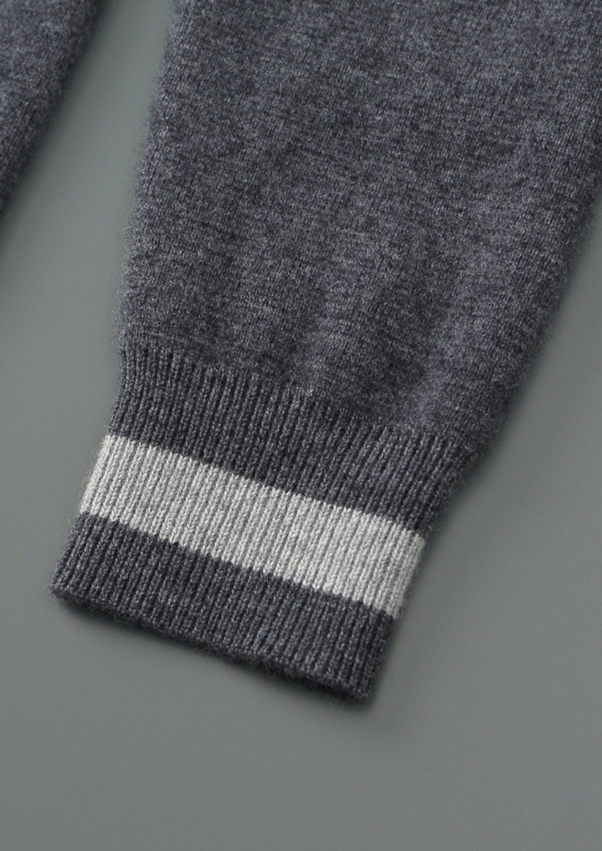 Men's Merino Wool Two-Tone Zip-Up Hoodie