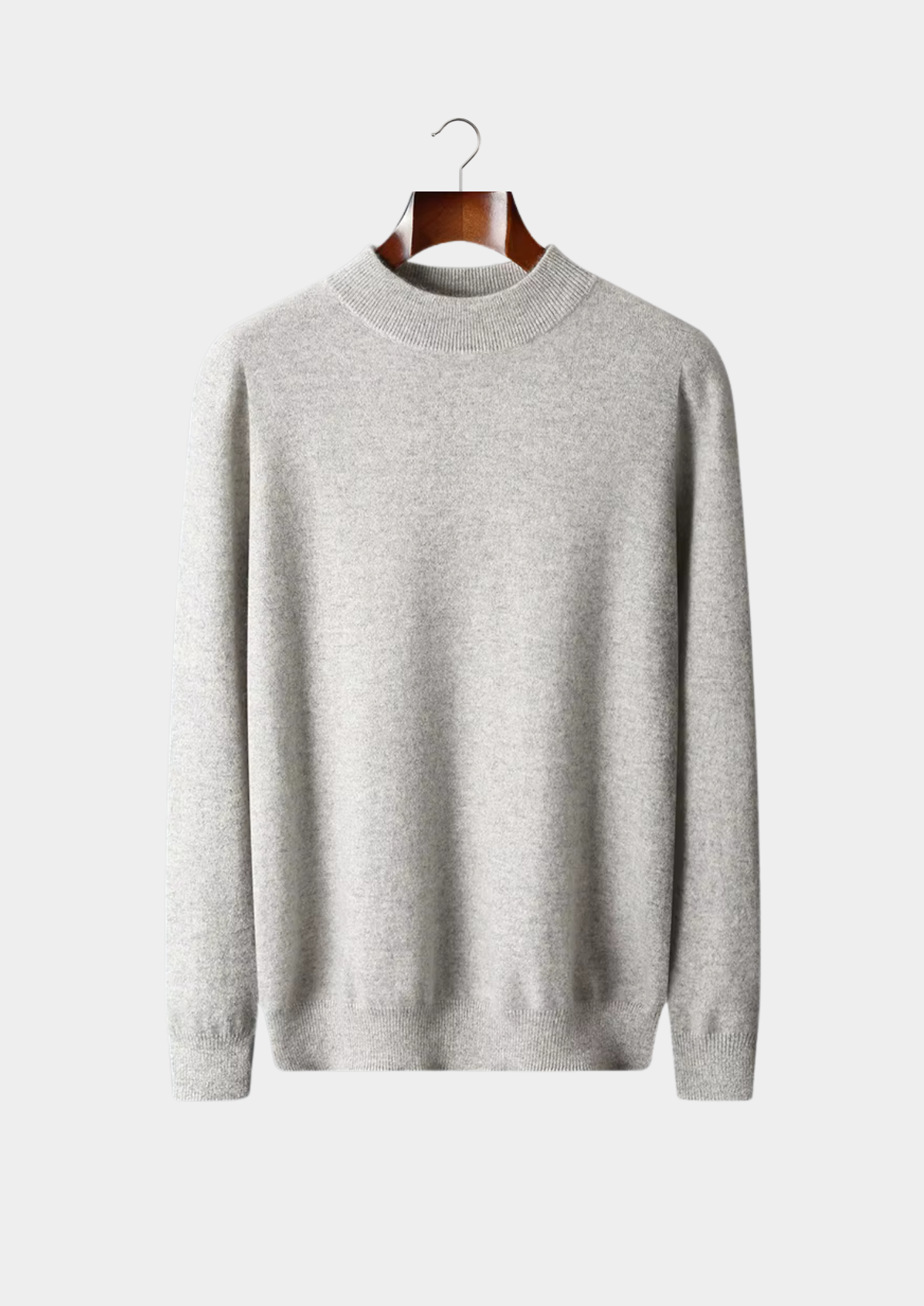 Men’s Mock-Neck Sweater with Long Sleeves