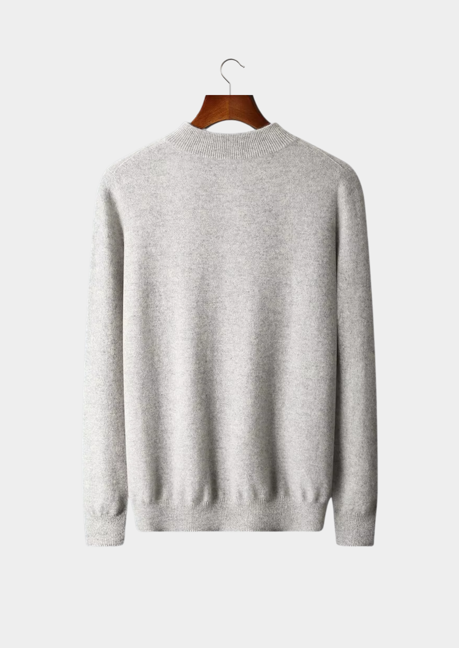 Men’s Mock-Neck Sweater with Long Sleeves