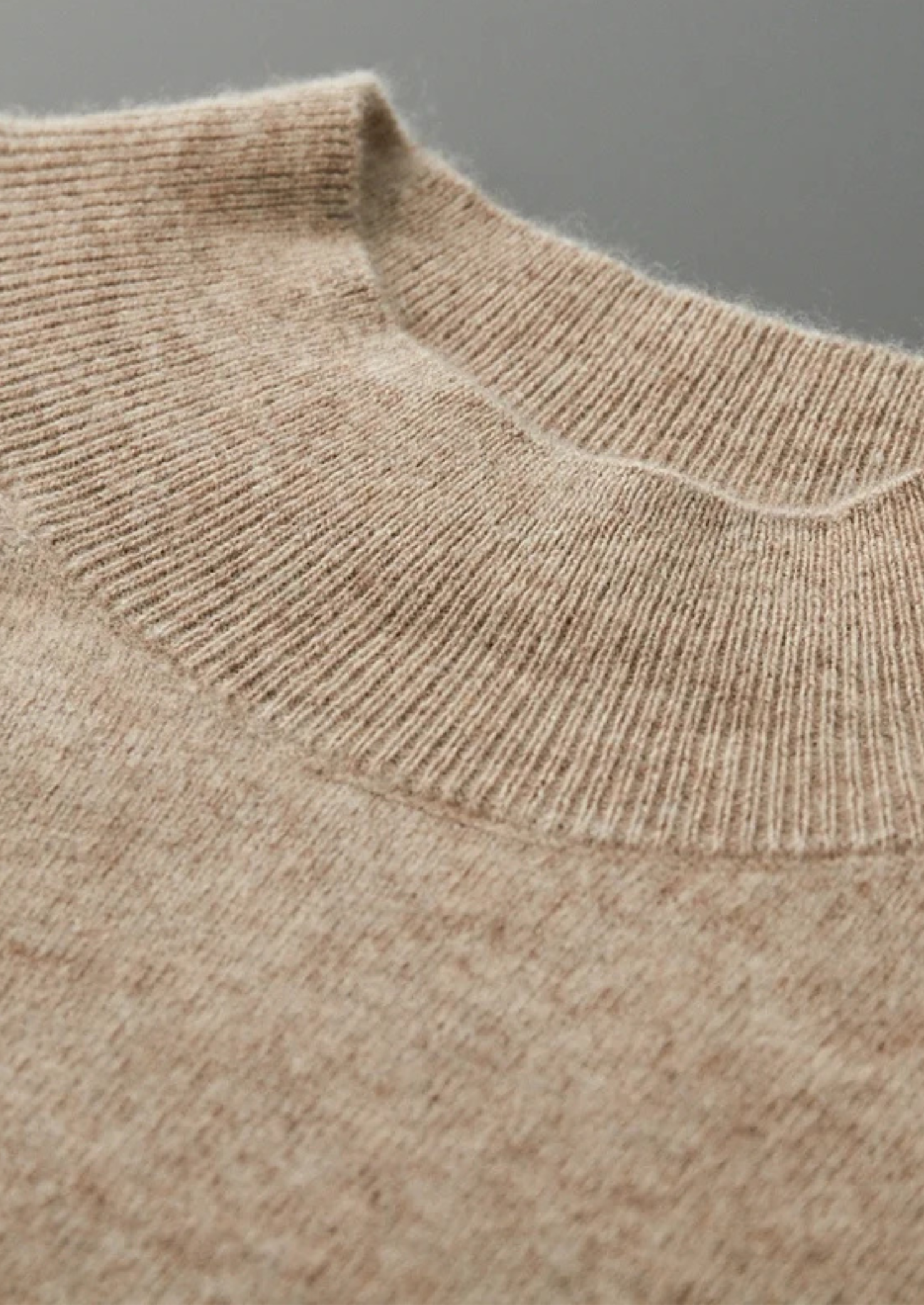 Men’s Mock Neck Sweater with Raglan Sleeves