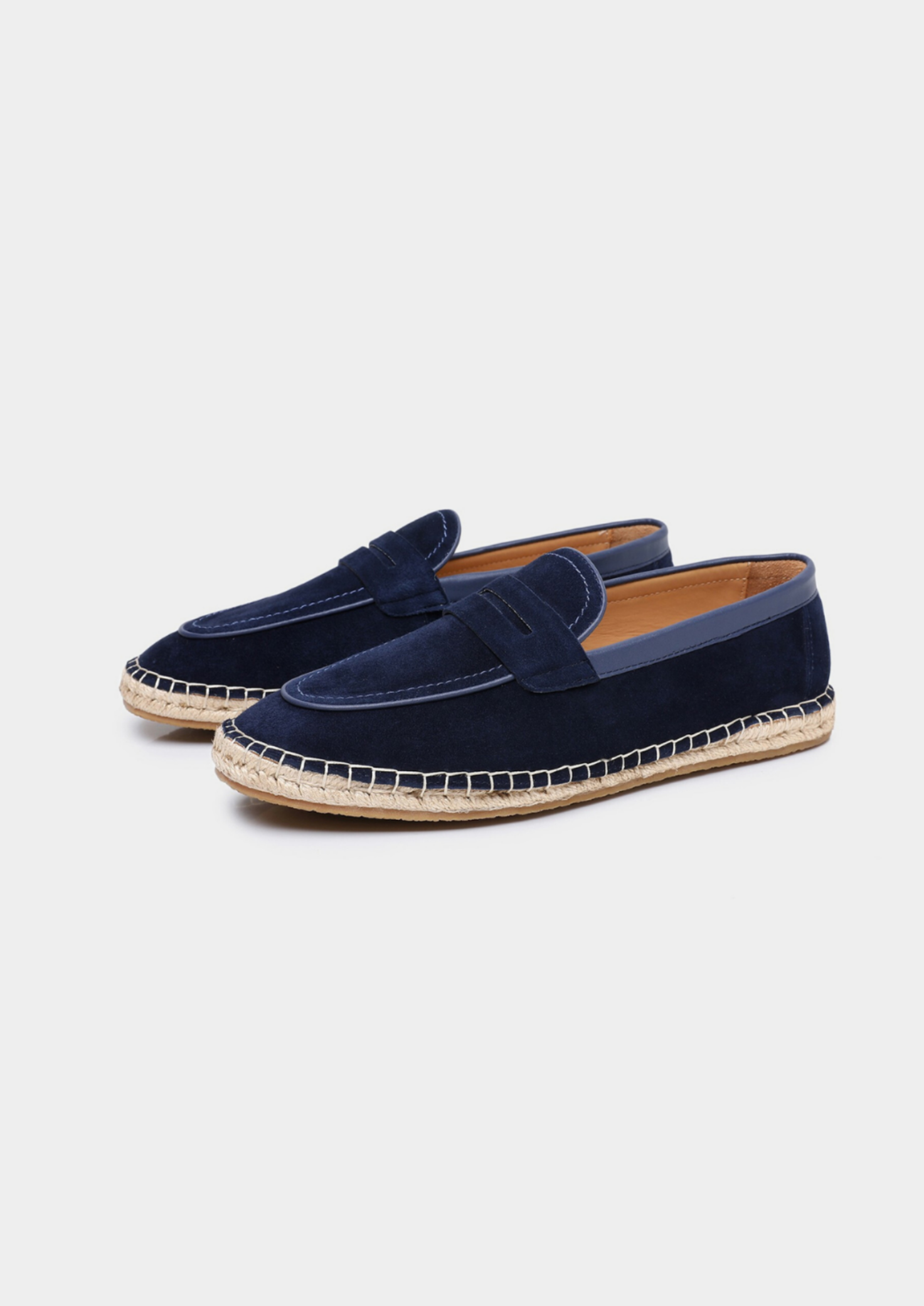 Men’s Penny Loafers with Espadrille Sole
