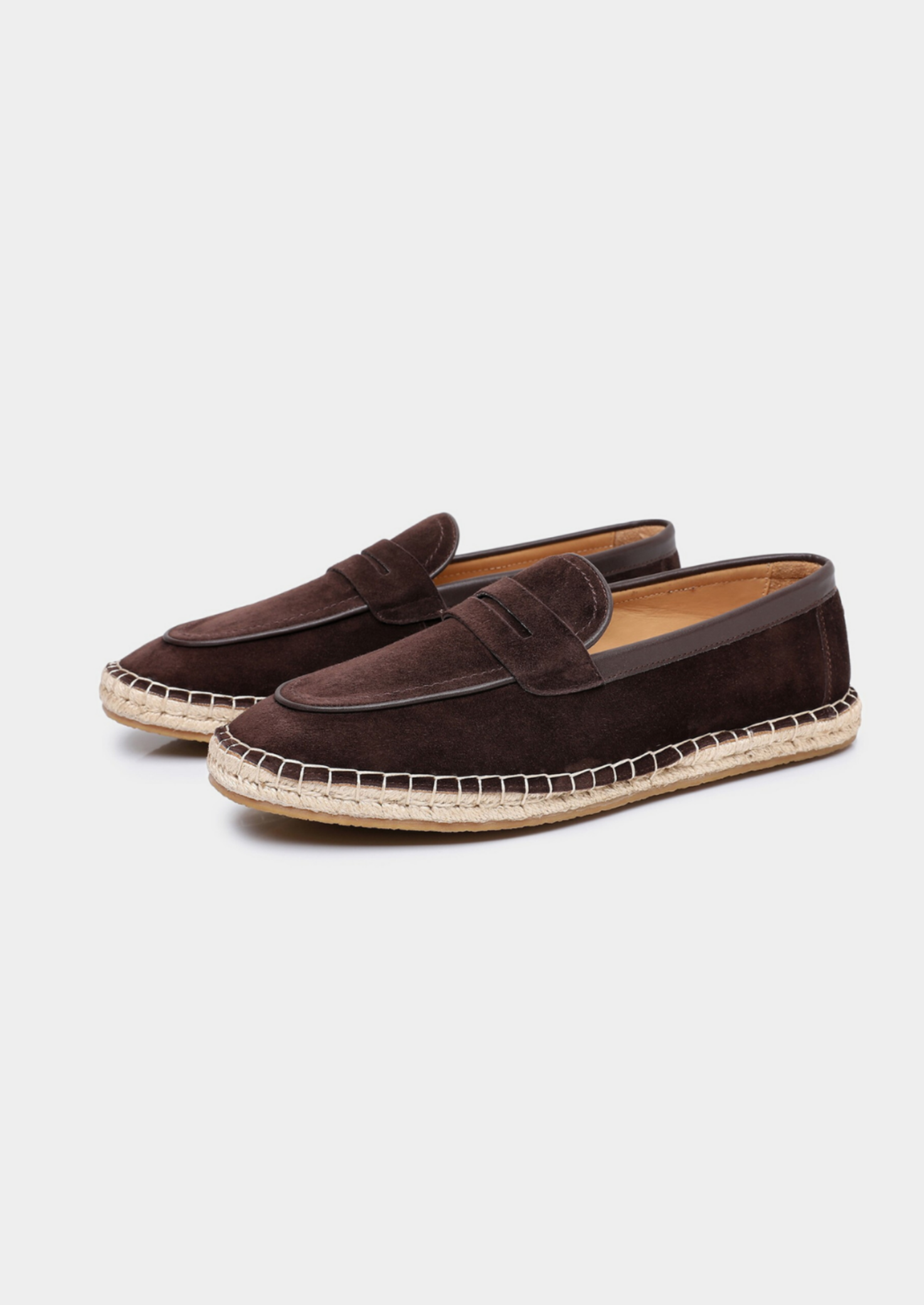 Men’s Penny Loafers with Espadrille Sole