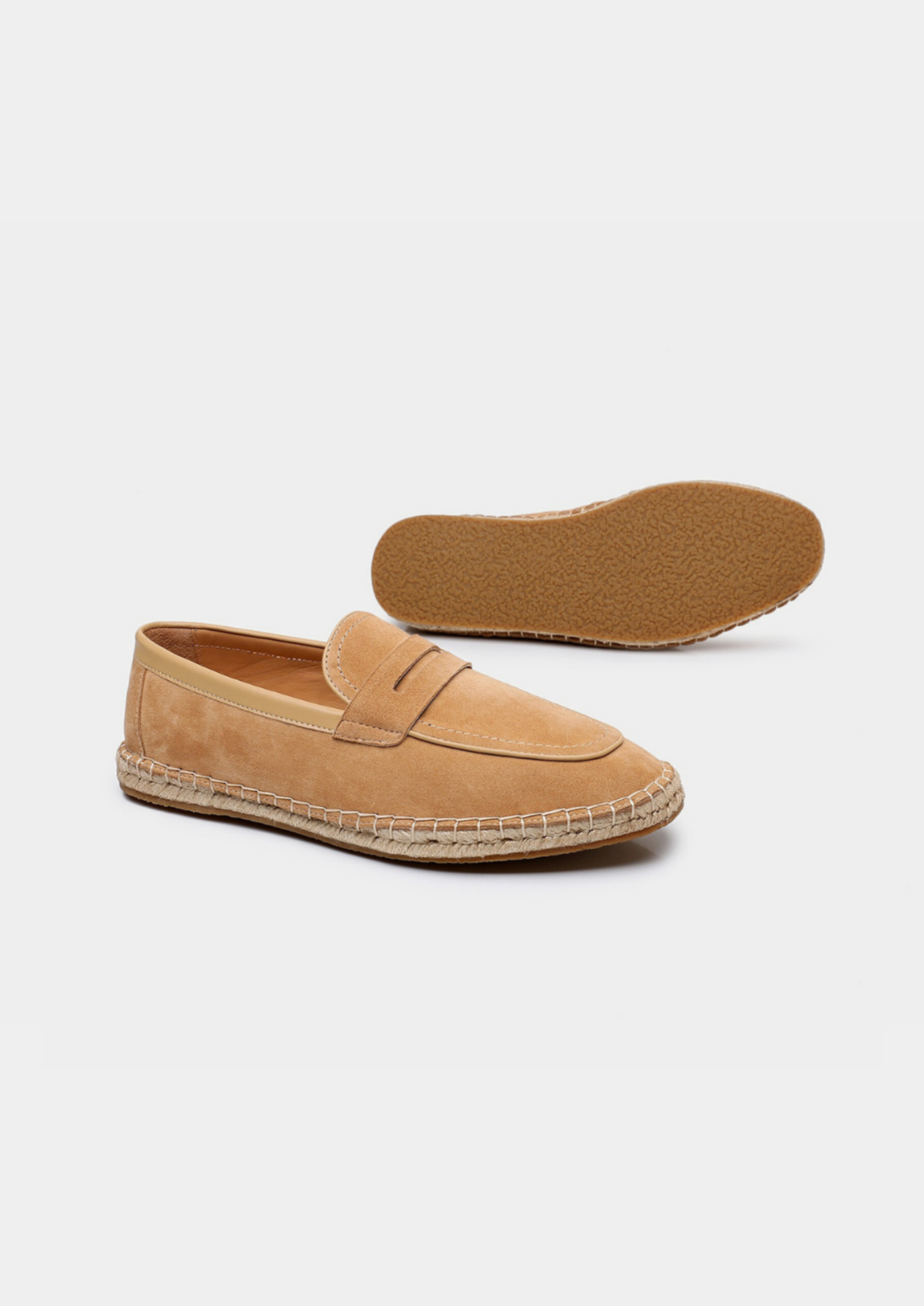 Men’s Penny Loafers with Espadrille Sole