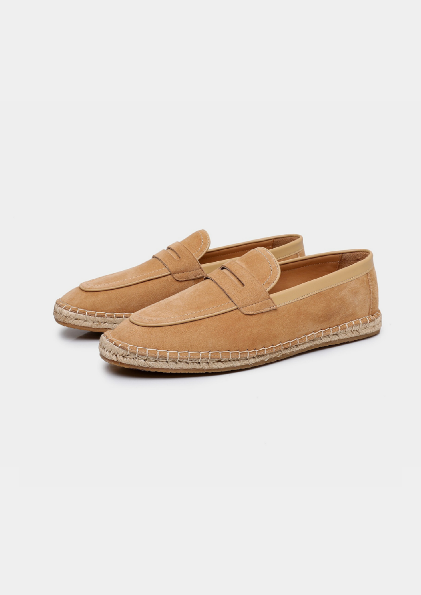 Men’s Penny Loafers with Espadrille Sole