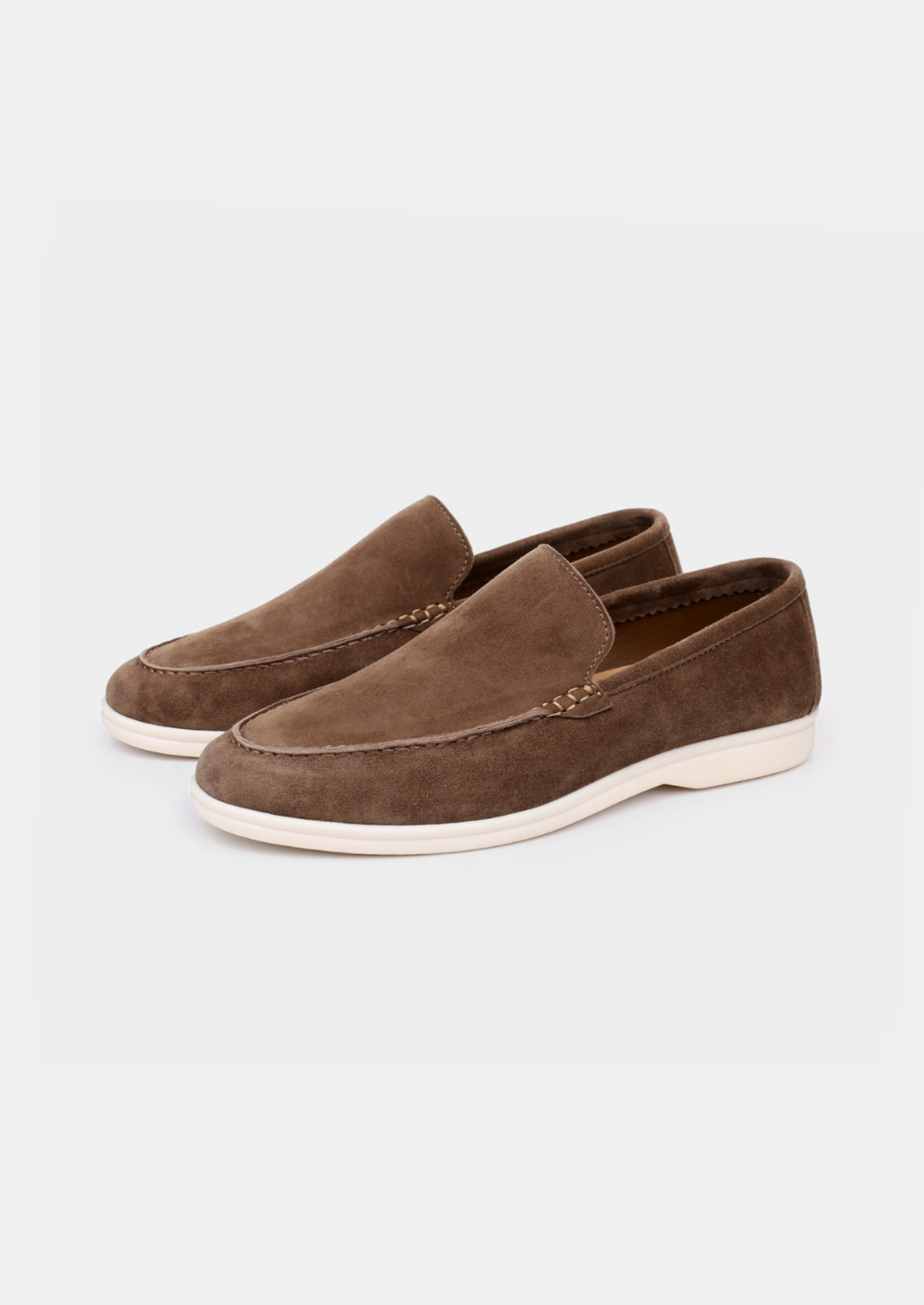 Men’s Slip-On Loafers with Contrast Sole