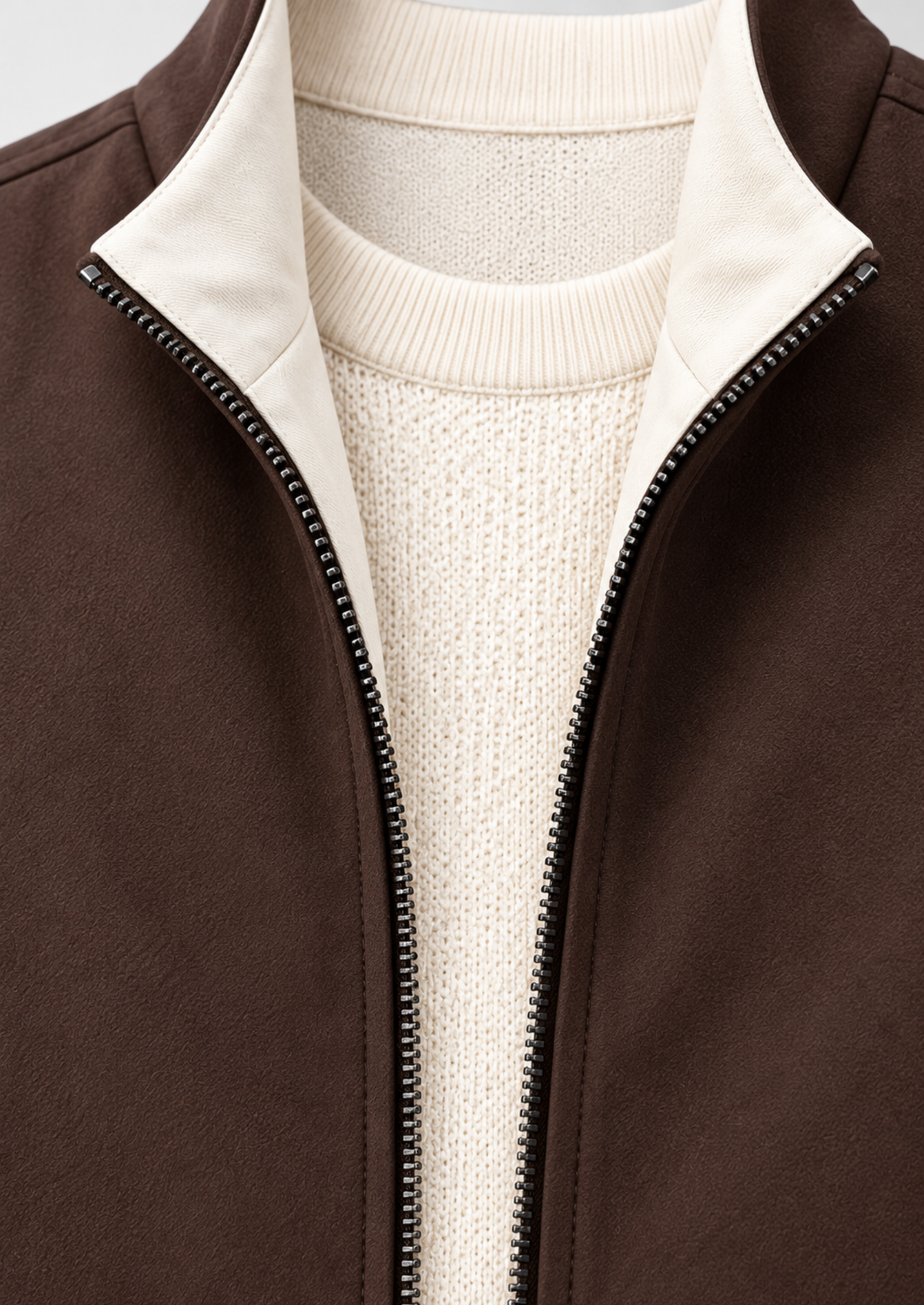 Men's Stand-Collar Zip-Up Vest