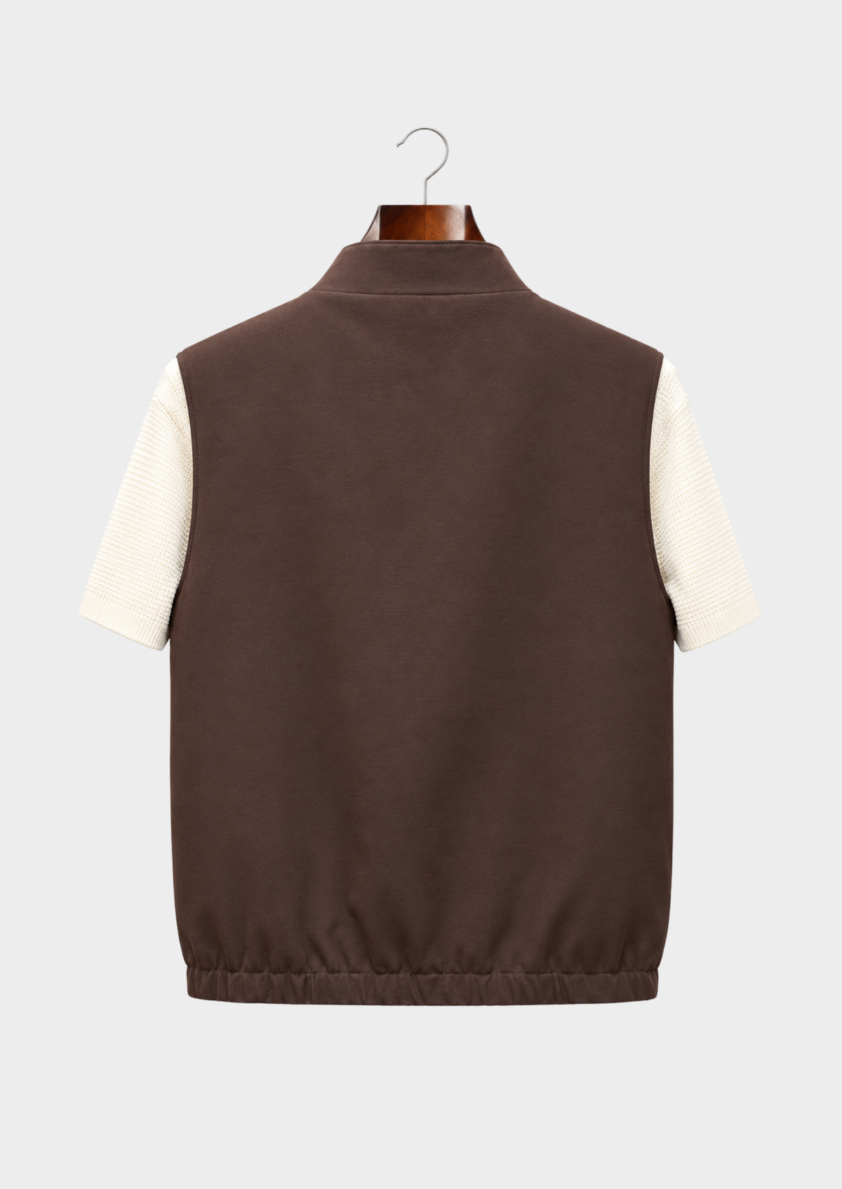 Men's Stand-Collar Zip-Up Vest