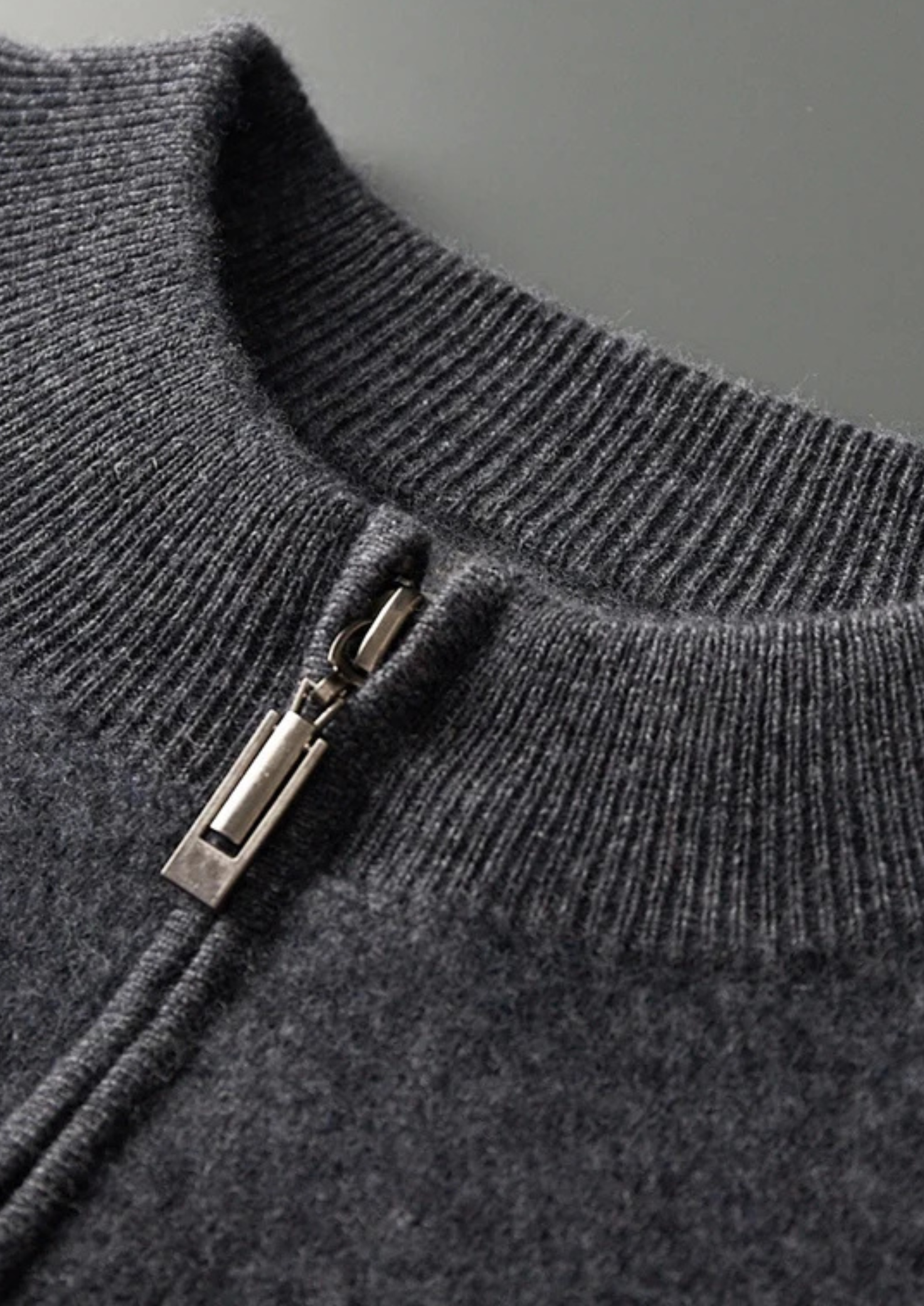 Men’s Striped Cardigan with Full-Zip Front