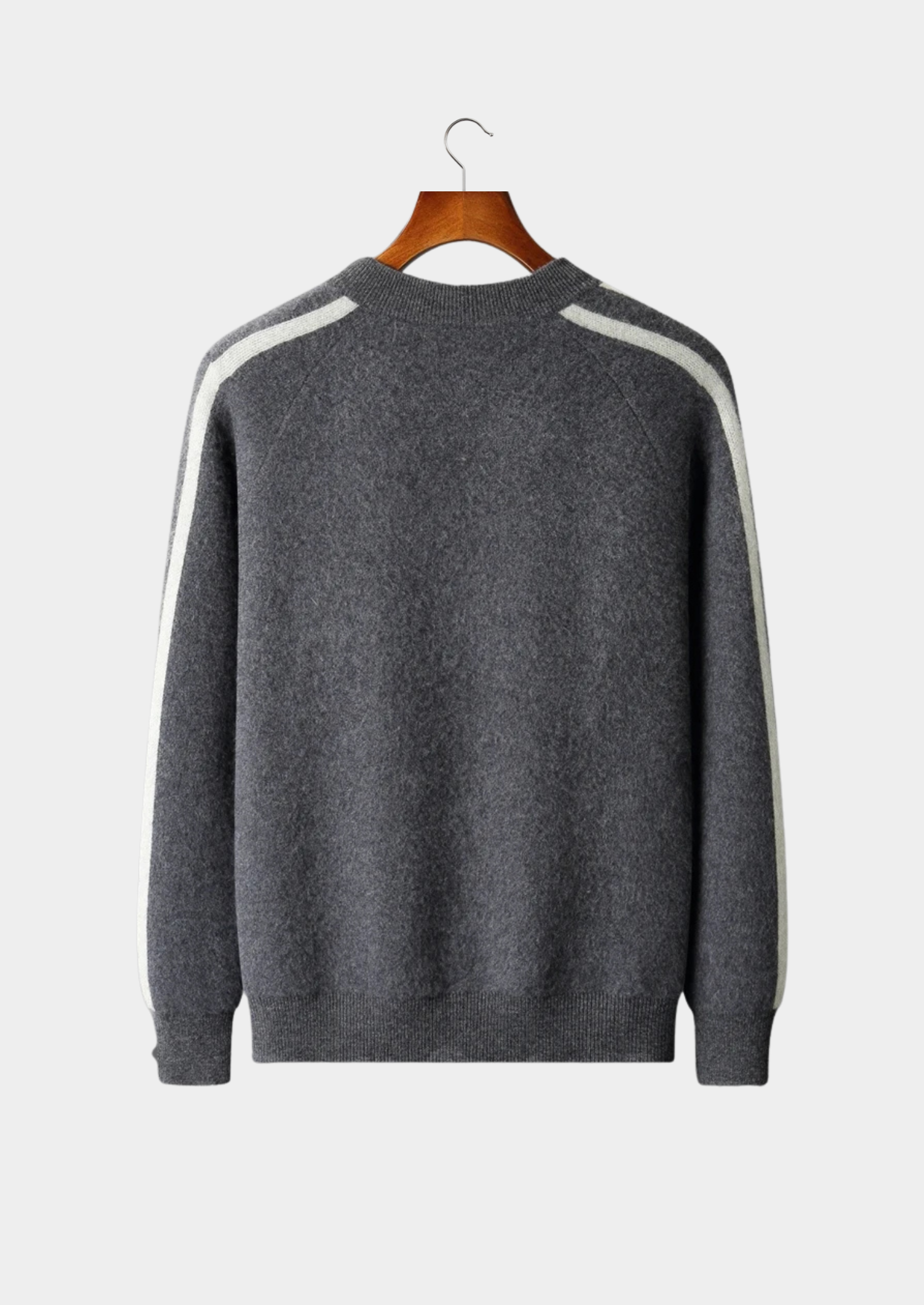 Men’s Striped Cardigan with Full-Zip Front