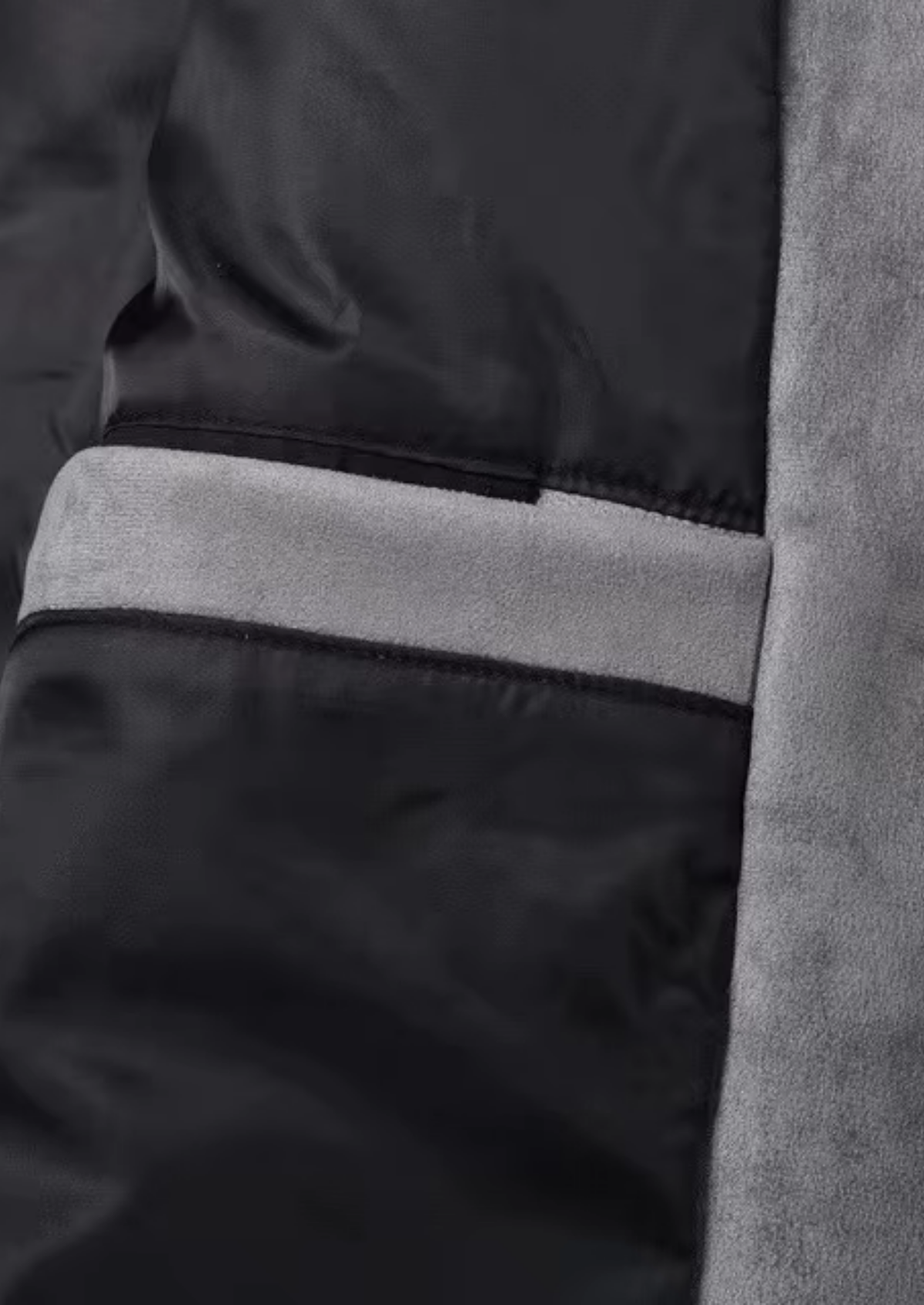 Men’s Textured Zip-Up Jacket with Four Front Pockets