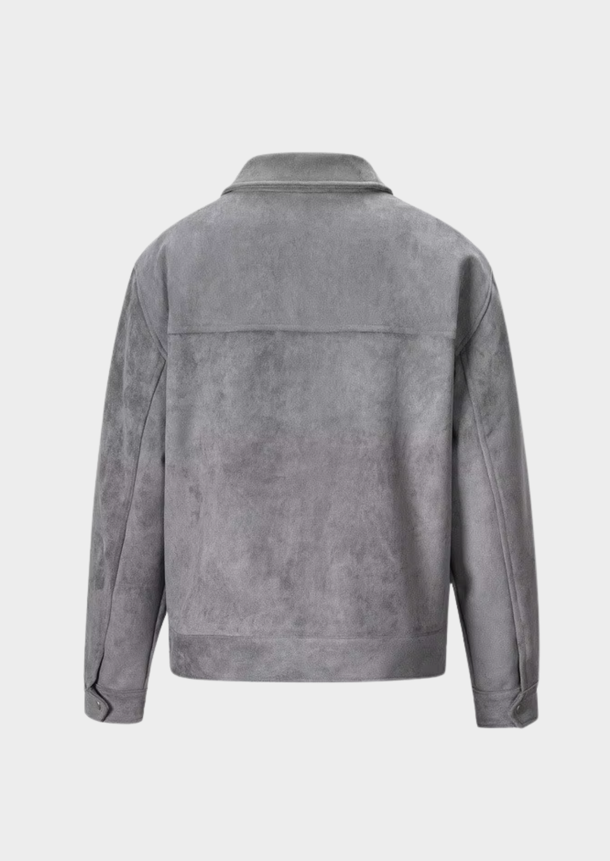 Men’s Textured Zip-Up Jacket with Four Front Pockets