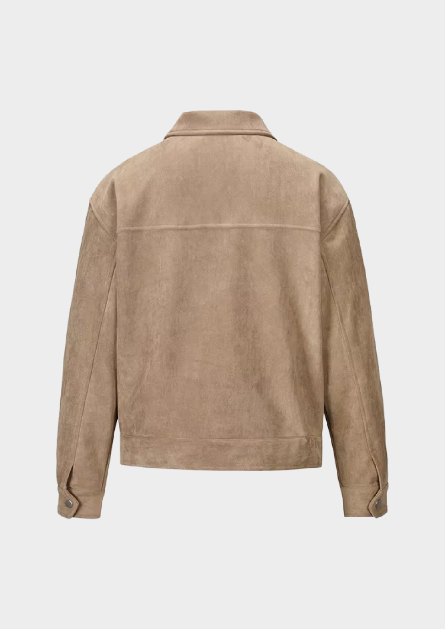 Men’s Textured Zip-Up Jacket with Four Front Pockets