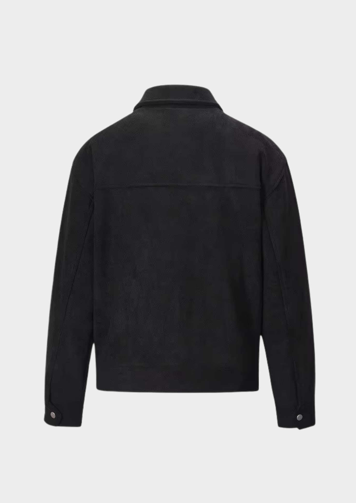 Men’s Textured Zip-Up Jacket with Four Front Pockets