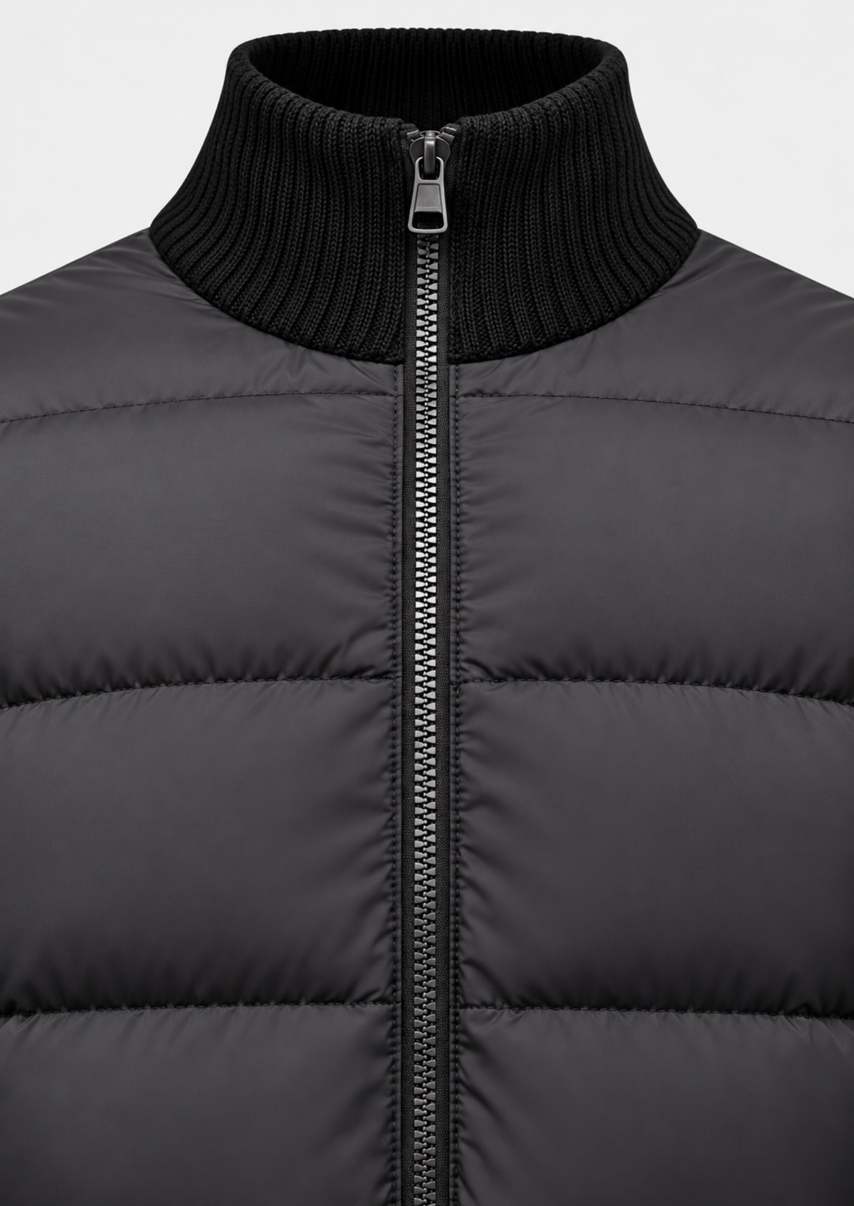 Men's Thick Stand-Collar Zip-Up Parka Jacket