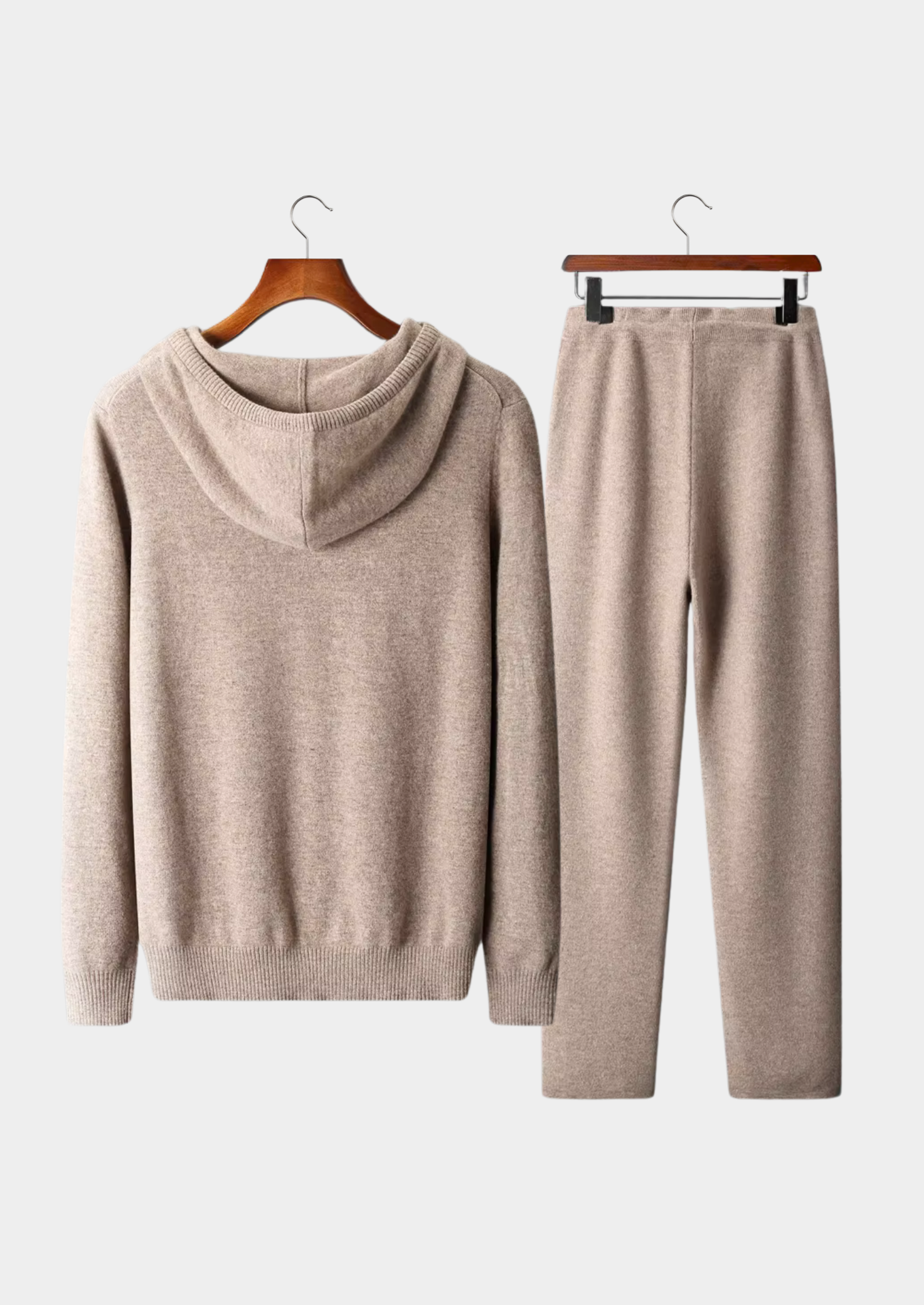 Men’s Two-Piece Hoodie Set with Drawstring Pants