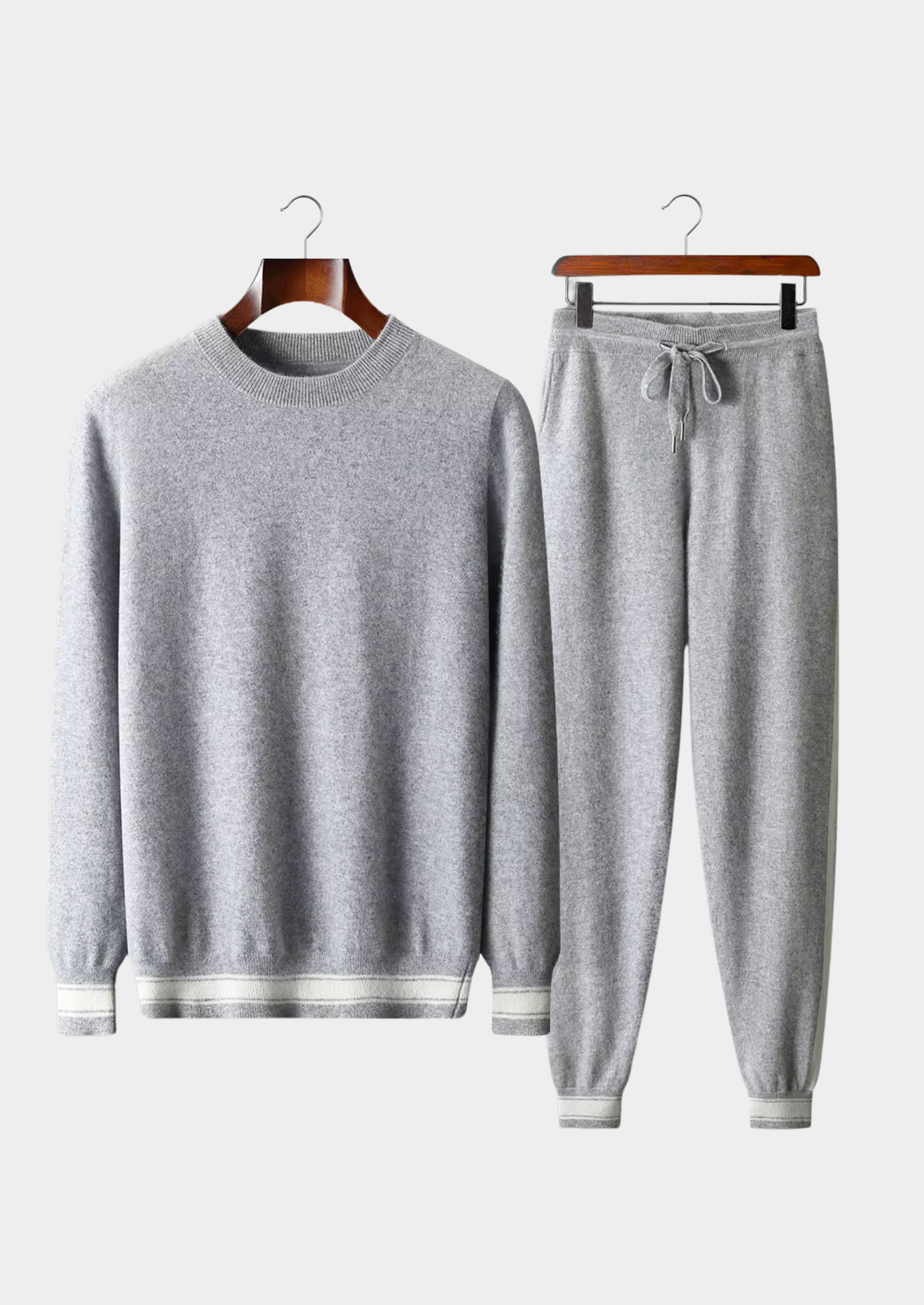 Men’s Two-Piece Sweater Set with Drawstring Pants