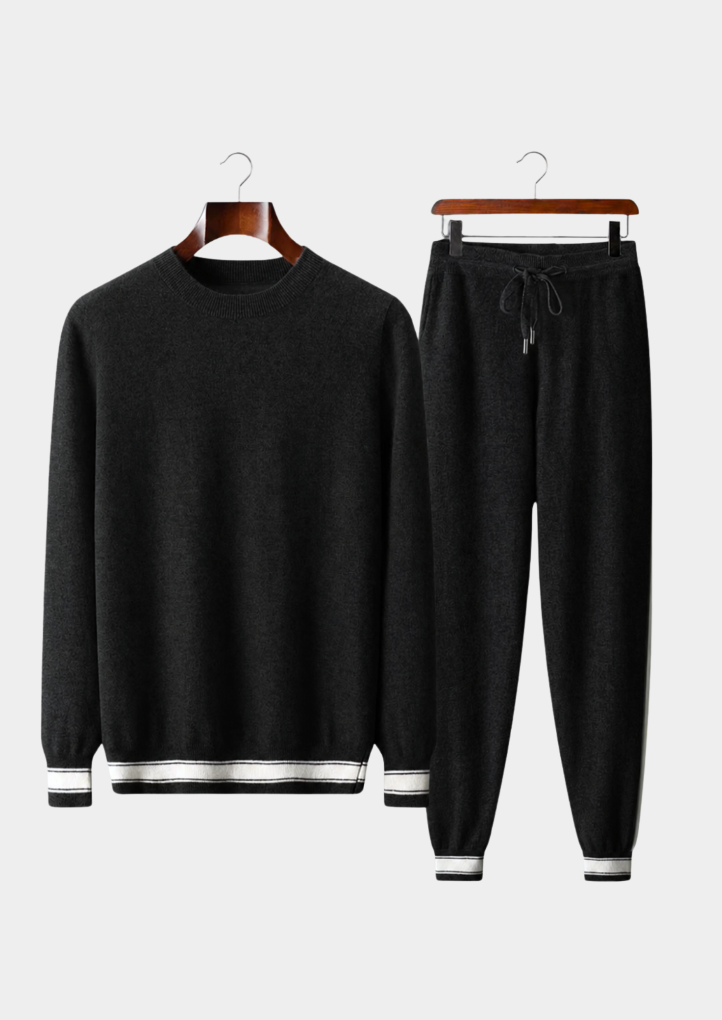Men’s Two-Piece Sweater Set with Drawstring Pants